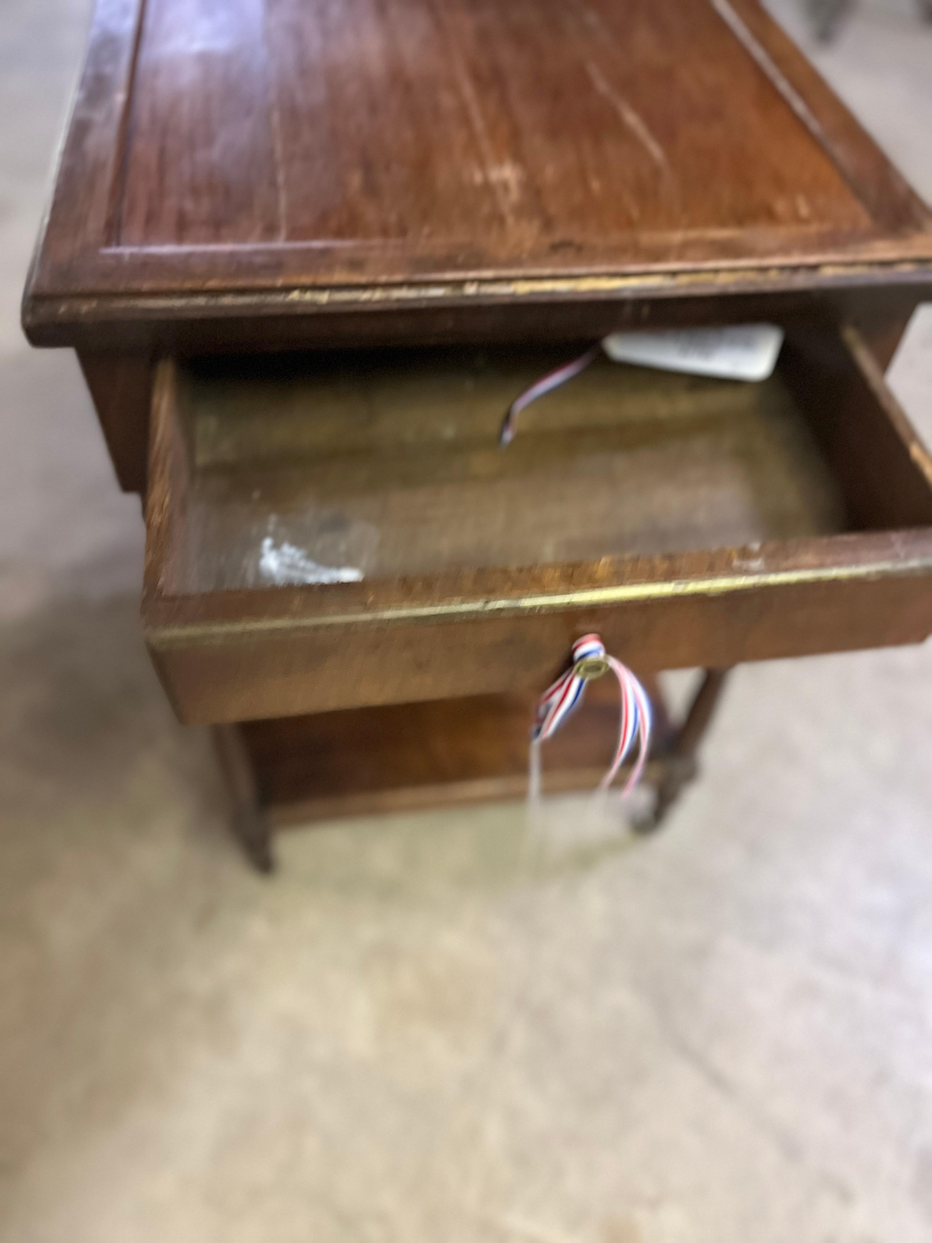 18th Century Louis XVI Style Epoque Dessert Trolly on Wheels
Unique piece purchased in France. Age appropriate wear, see detailed photos or message us with questions. a