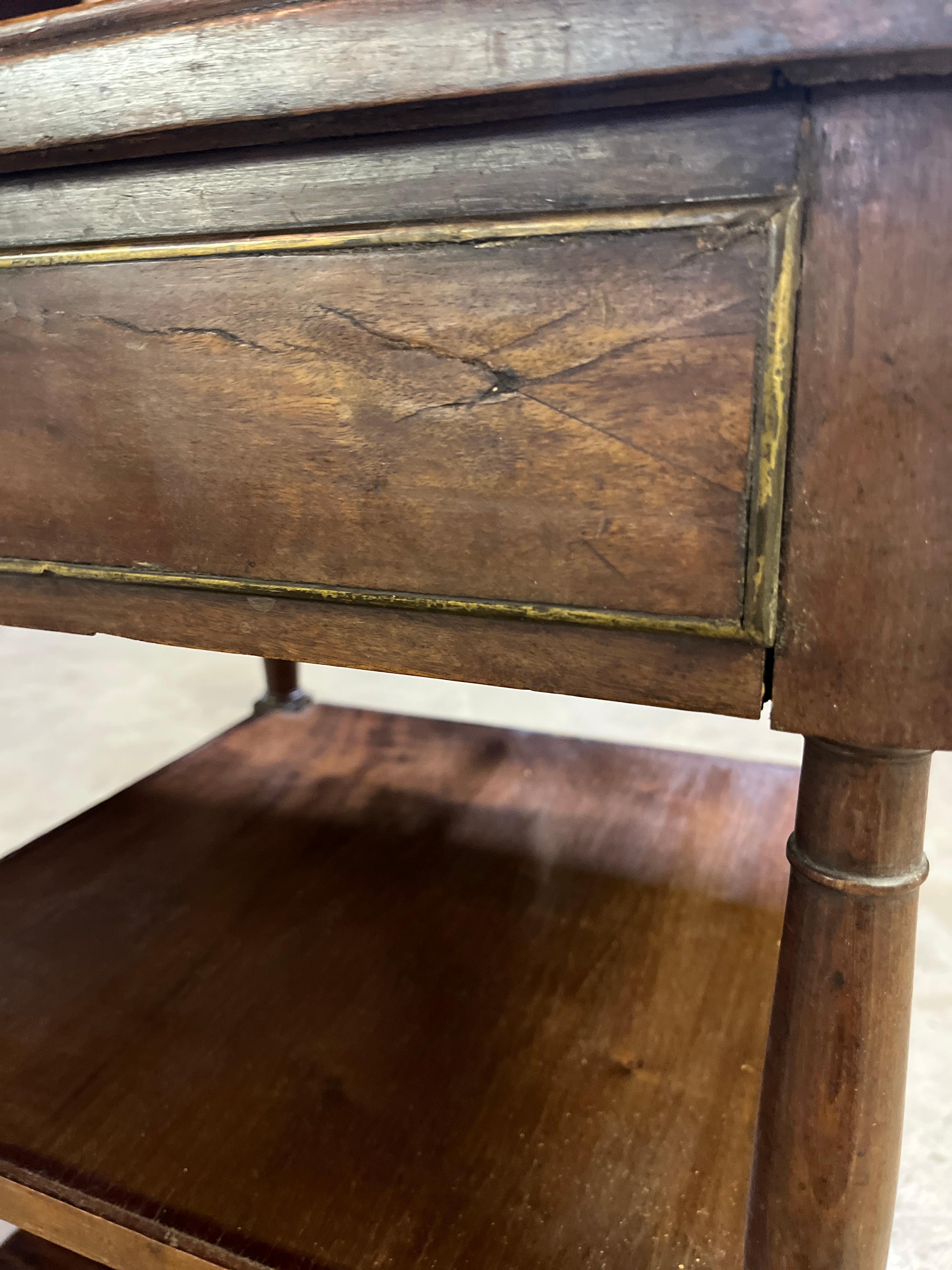 18th Century Louis XVI Style Epoque Dessert Trolly on Wheels In Good Condition For Sale In Scottsdale, AZ