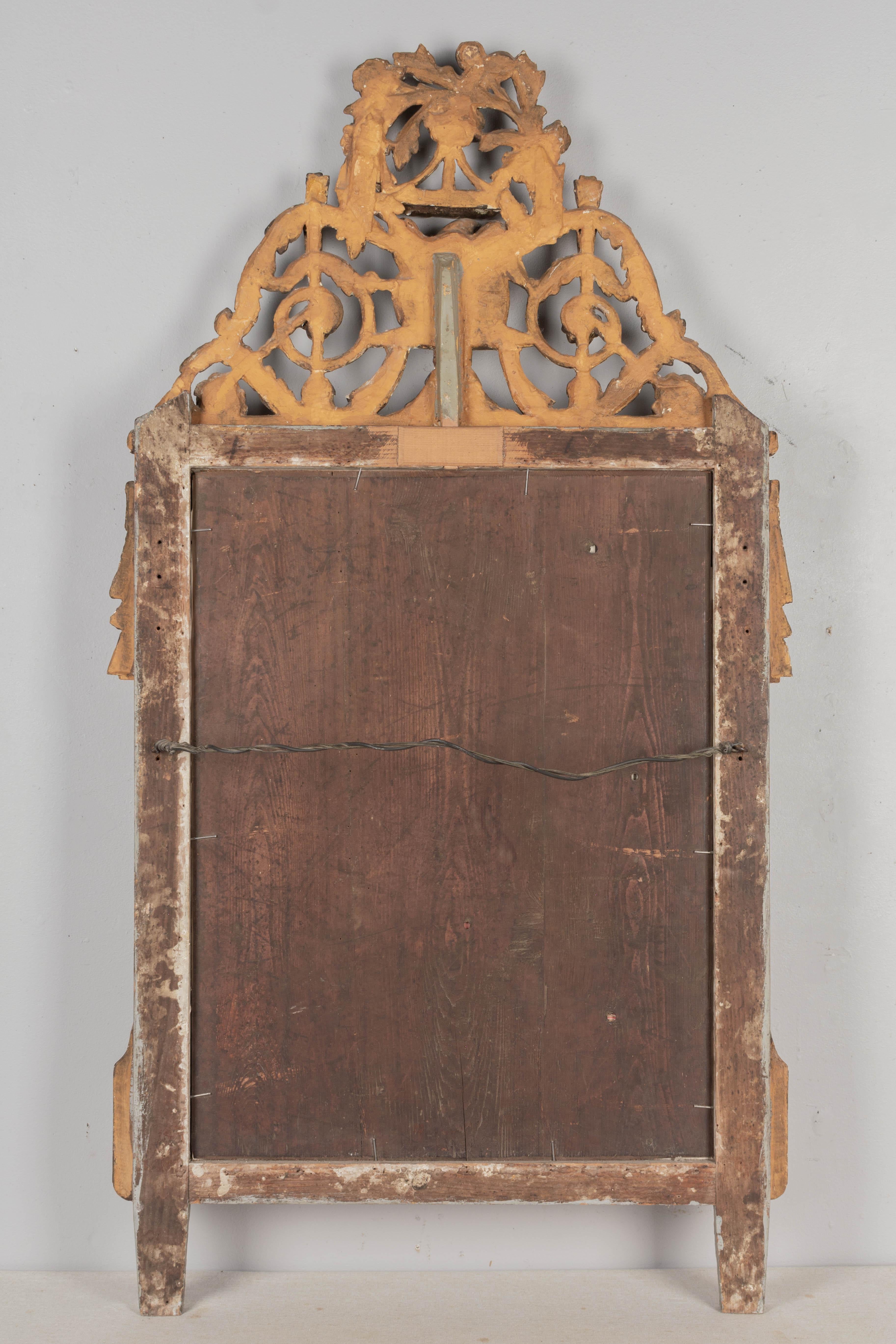 Vergoldeter Spiegel im Louis-XVI-Stil des 18. im Angebot 2