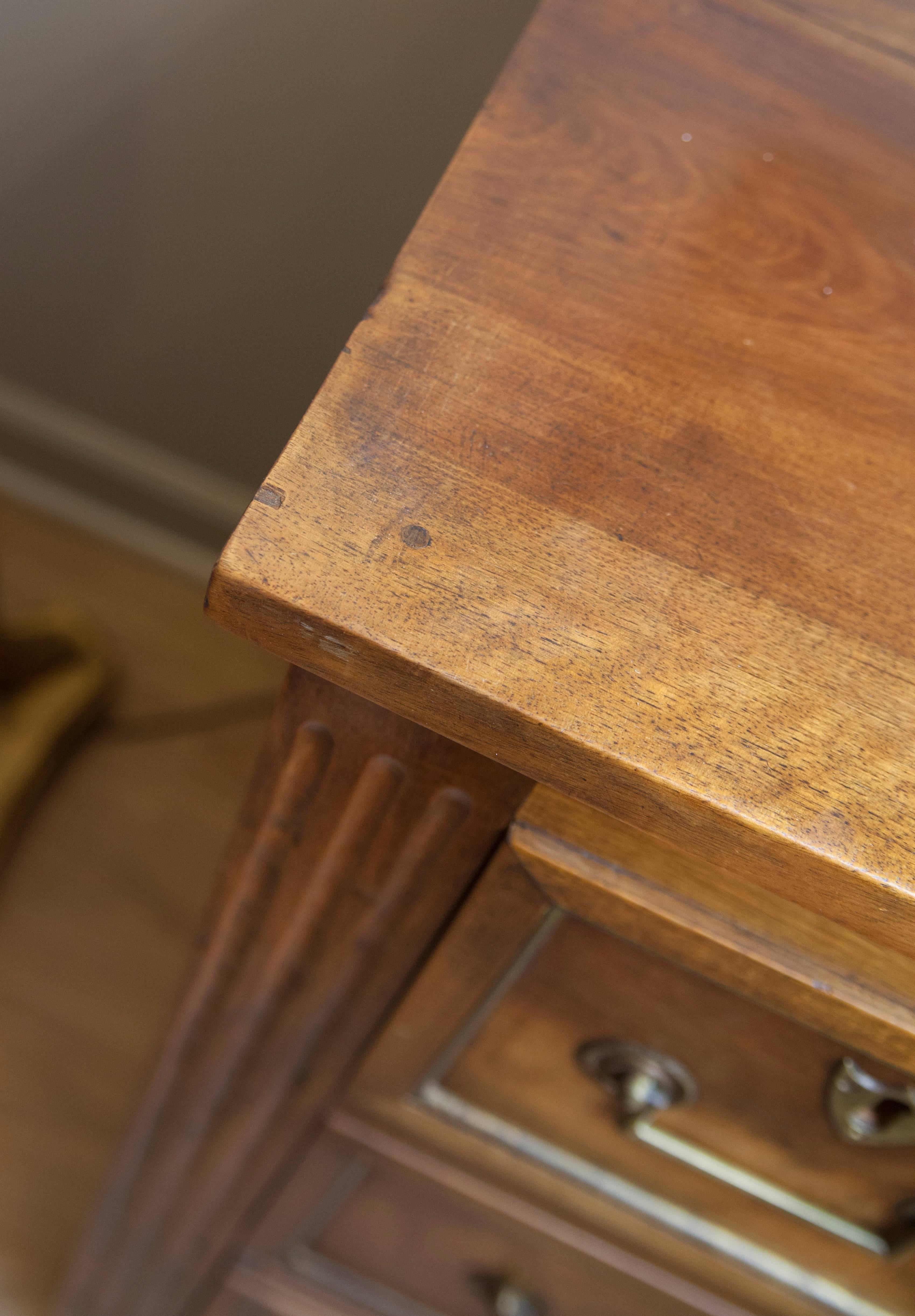 18th Century Louis XVI Style Walnut Commode with Pull Out Secretaire 7