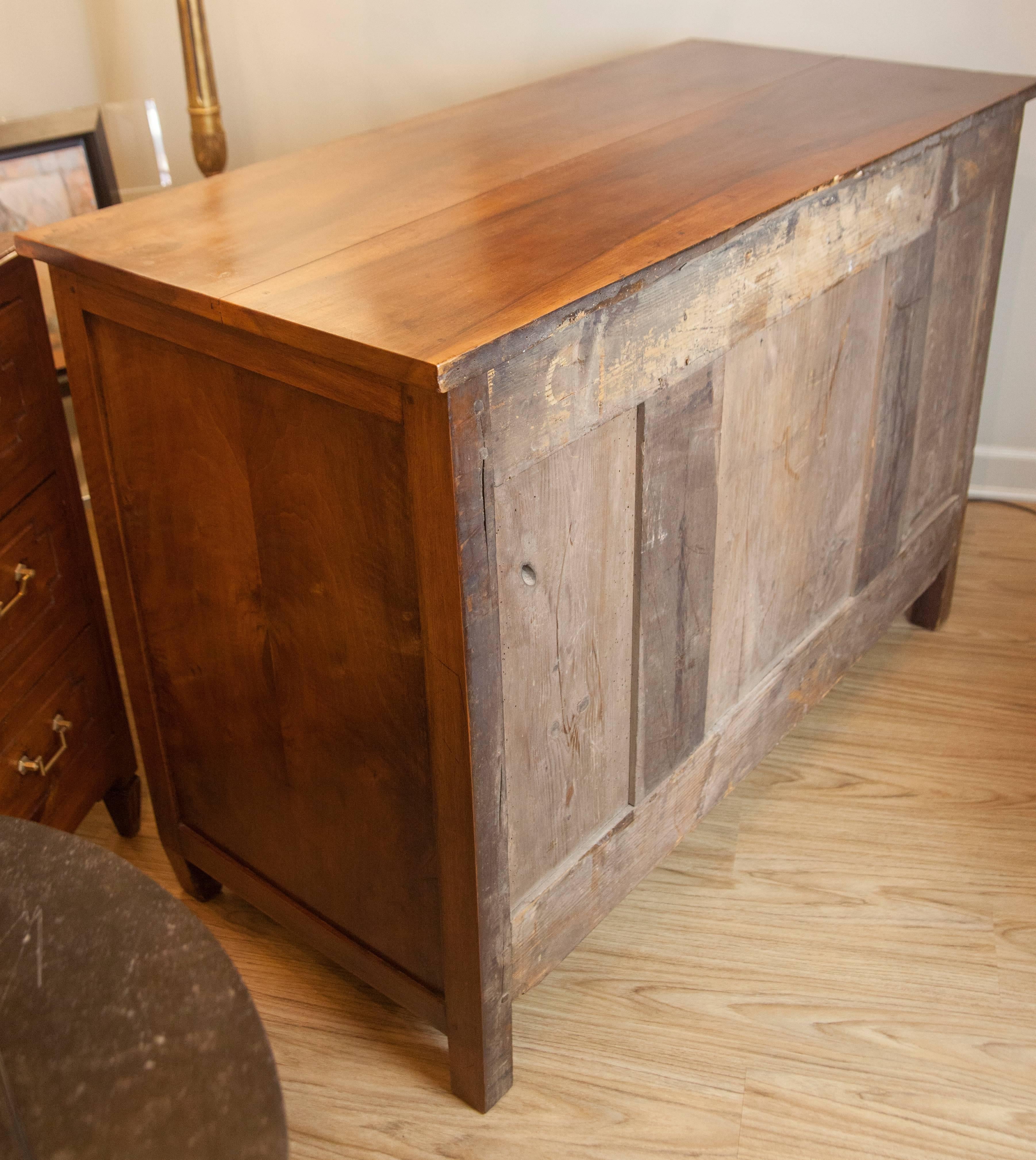 18th Century Louis XVI Style Walnut Commode with Pull Out Secretaire 2