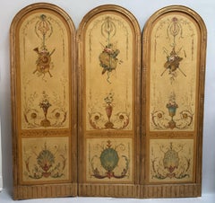 18th Century Louis XVI Three-Panel Arched Screens