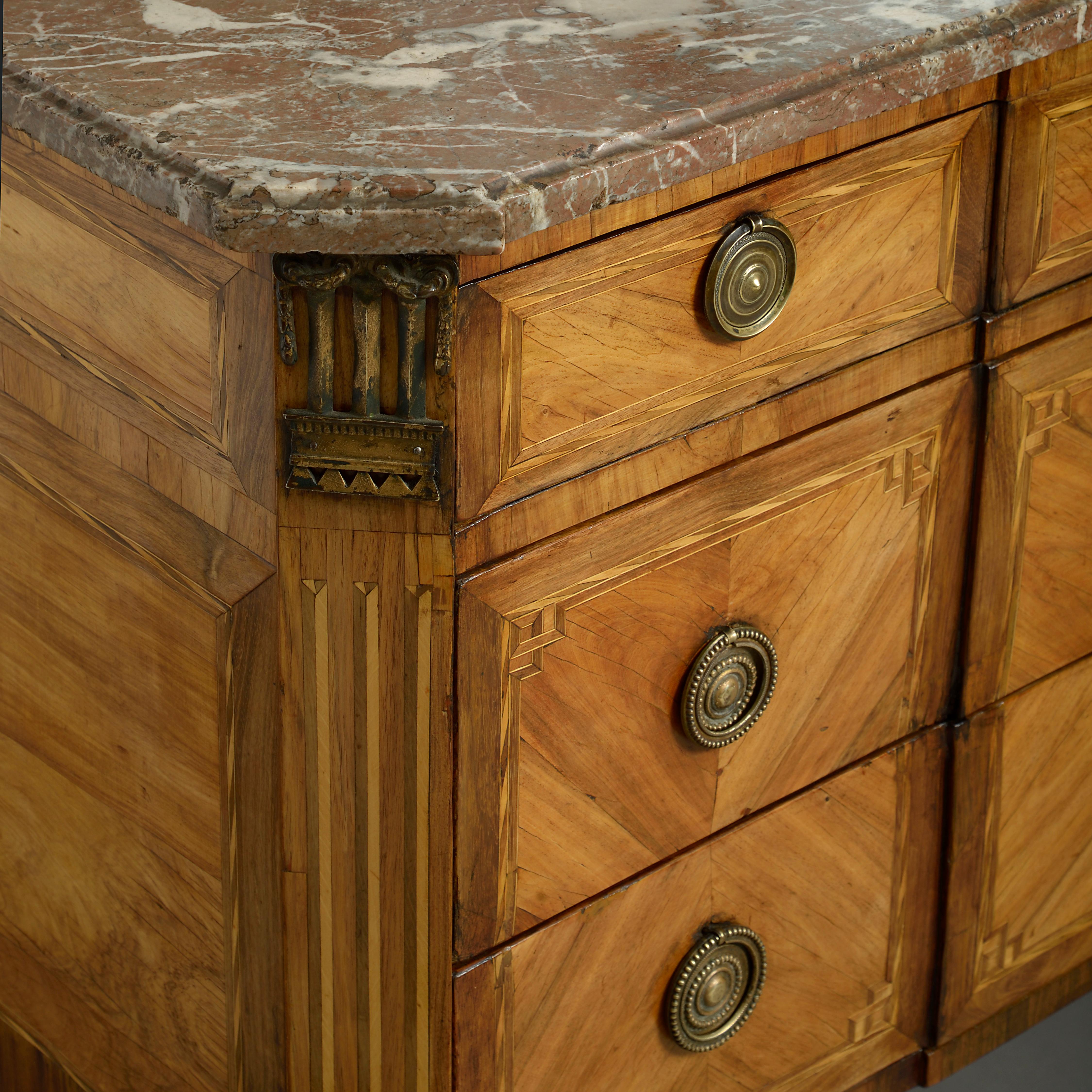 18th Century Louis XVI Transitional Parquetry Commode In Good Condition In London, GB