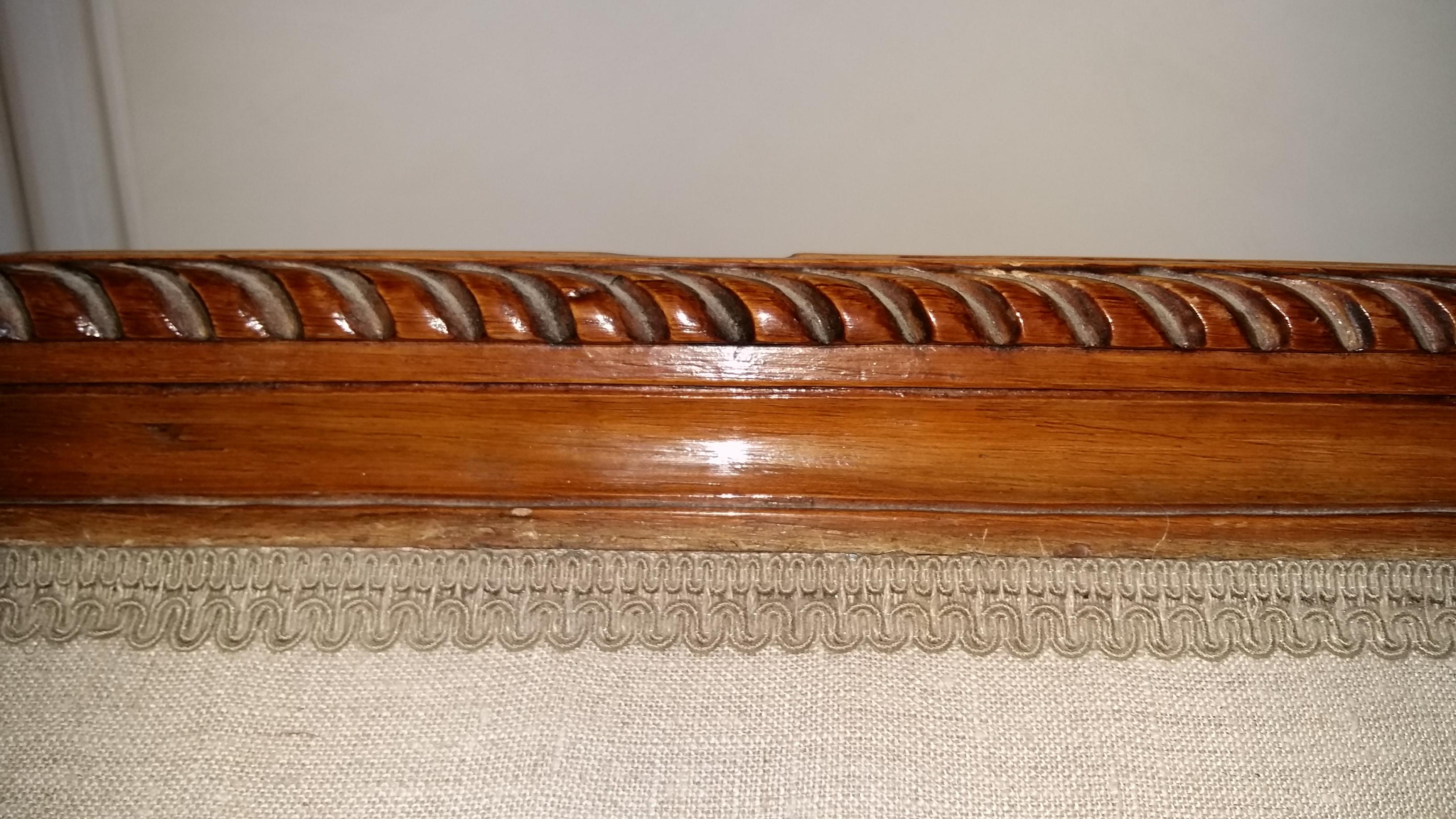 French 18th Century Louis XVI Walnut Bench, France For Sale