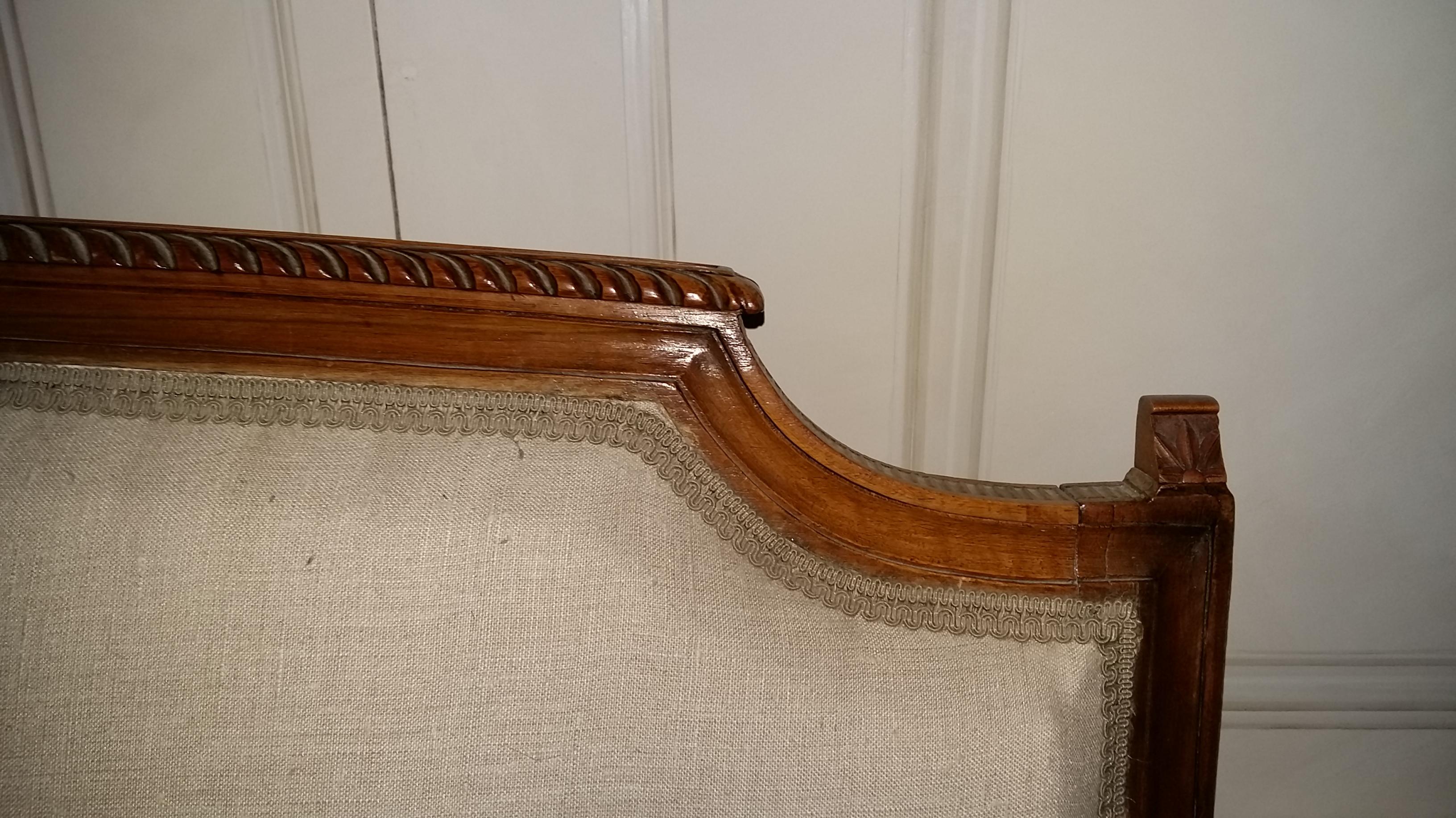 Other 18th Century Louis XVI Walnut Bench, France For Sale