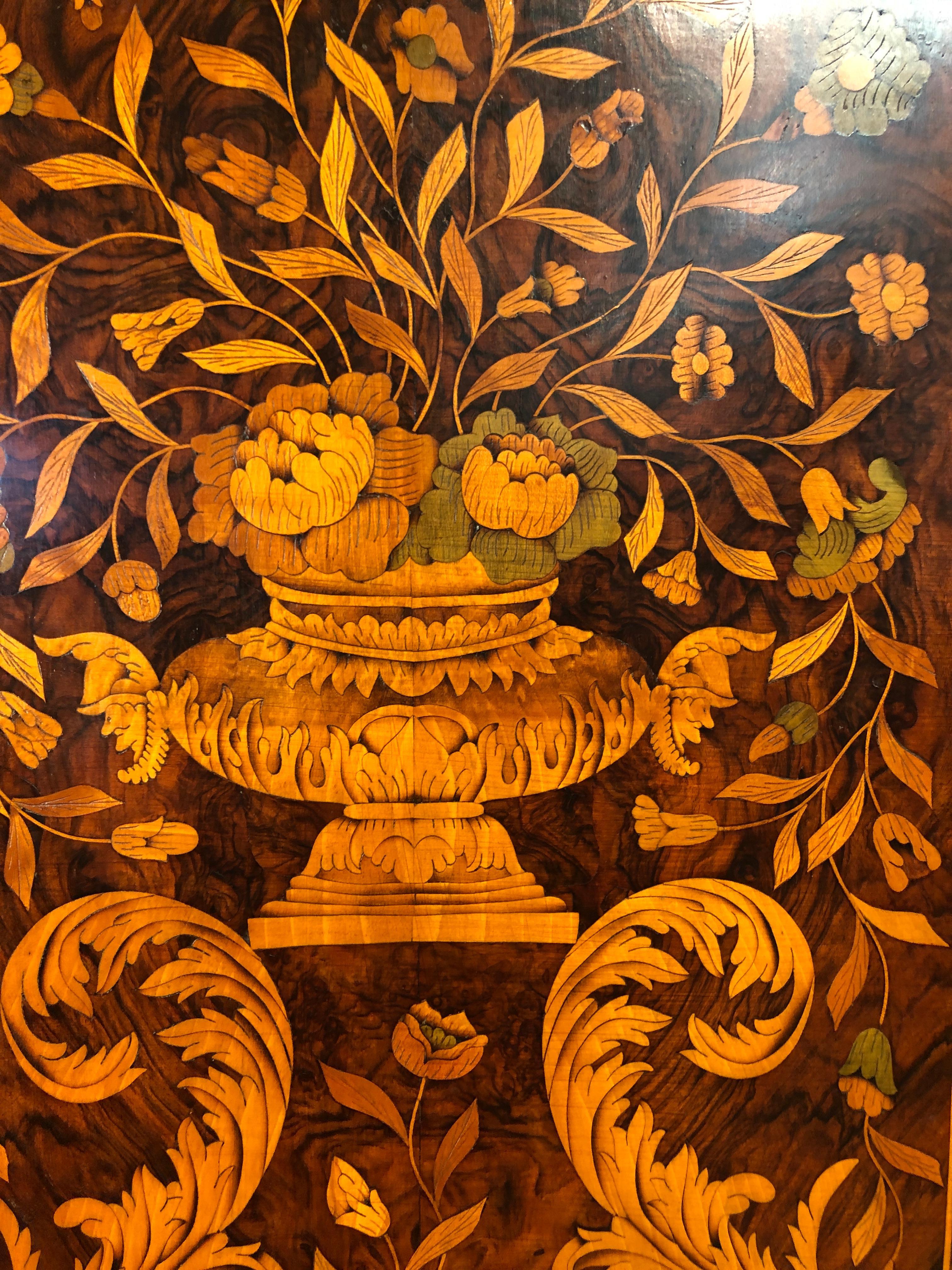 18th Century Louis XVI Dutch Inlay Trumeau  Armoires , 1800s For Sale 1