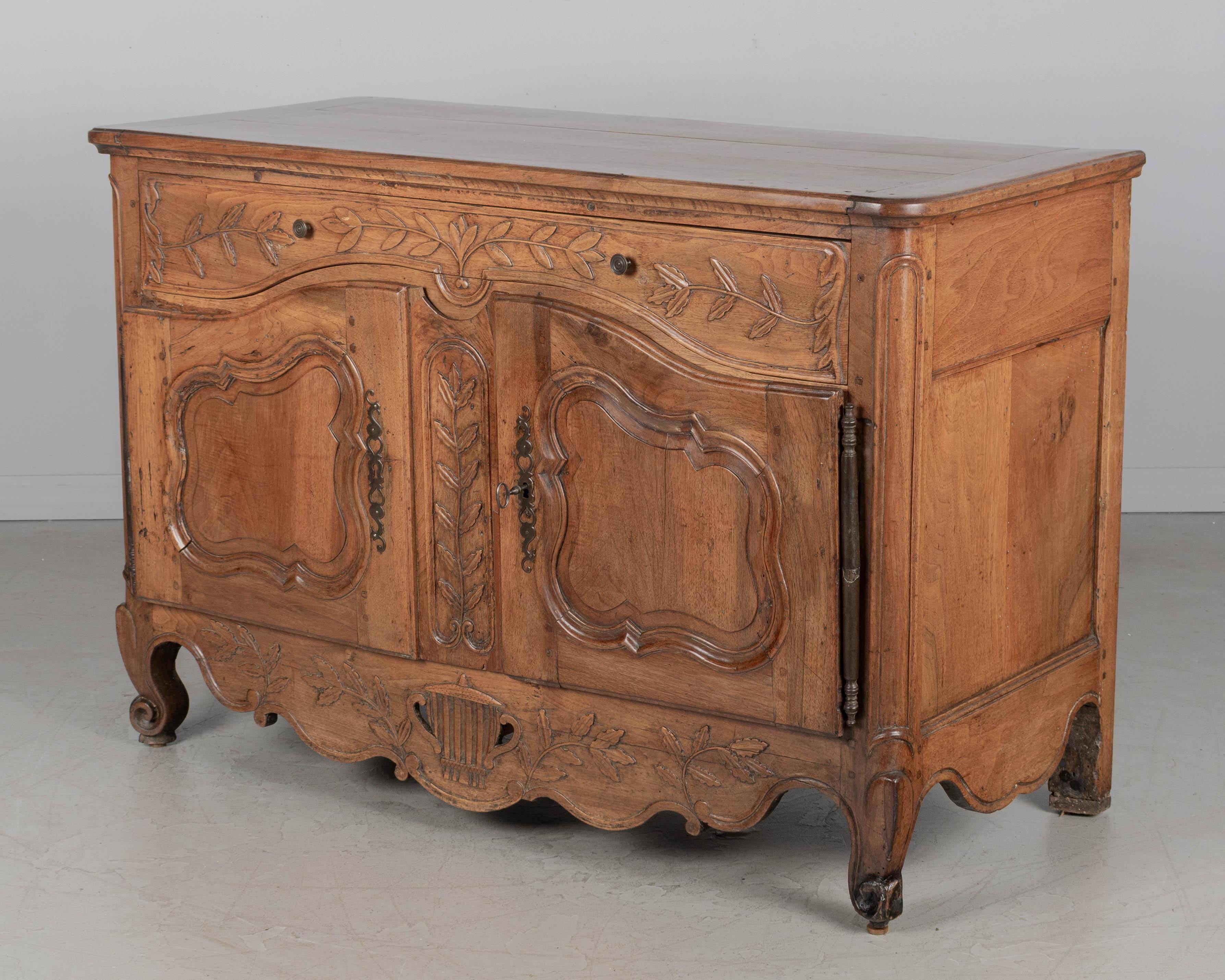 Louis XV 18th Century Louix XV French Provençal Buffet or Sideboard For Sale