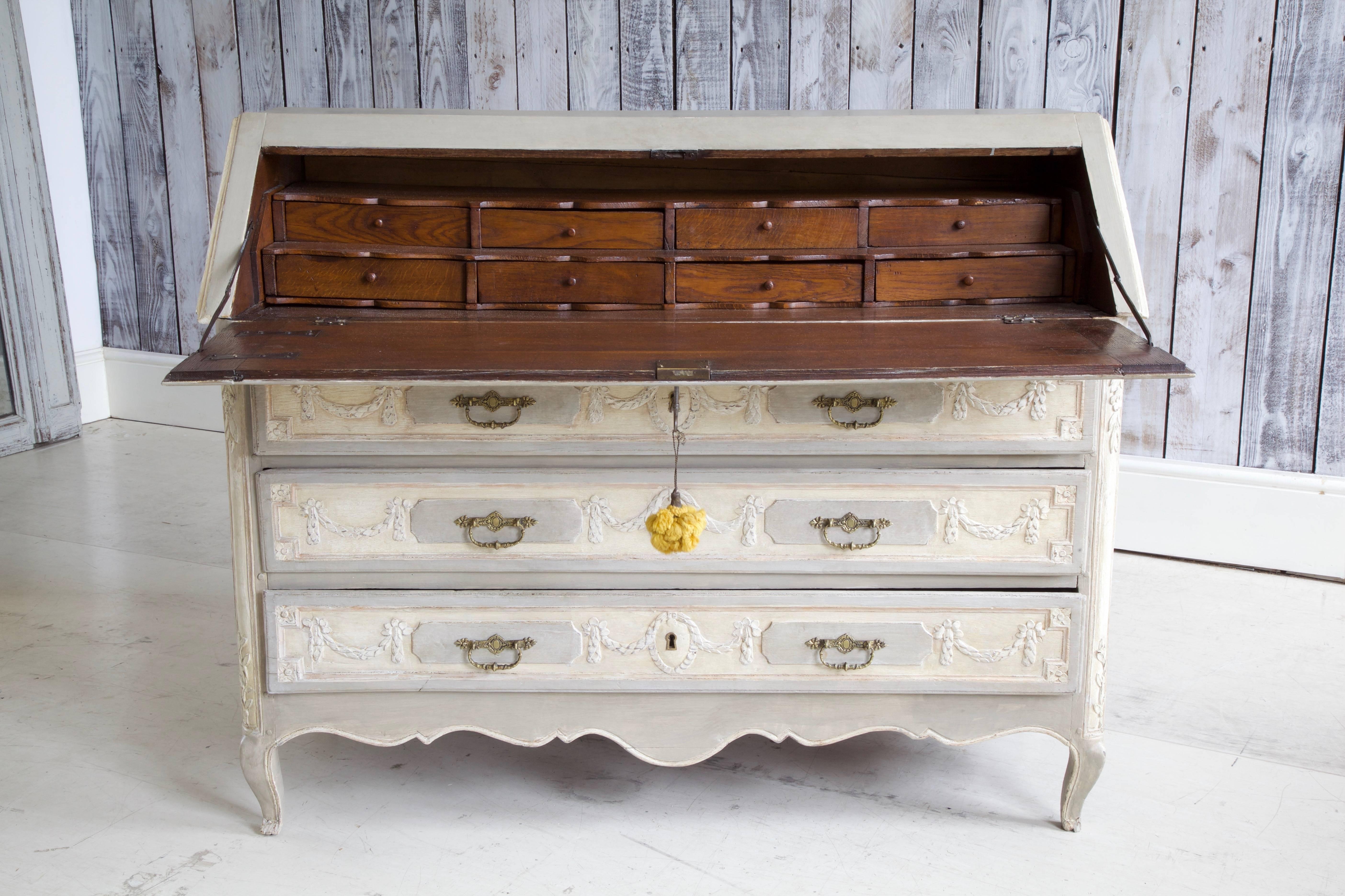 18th Century French Painted Writing Desk 1