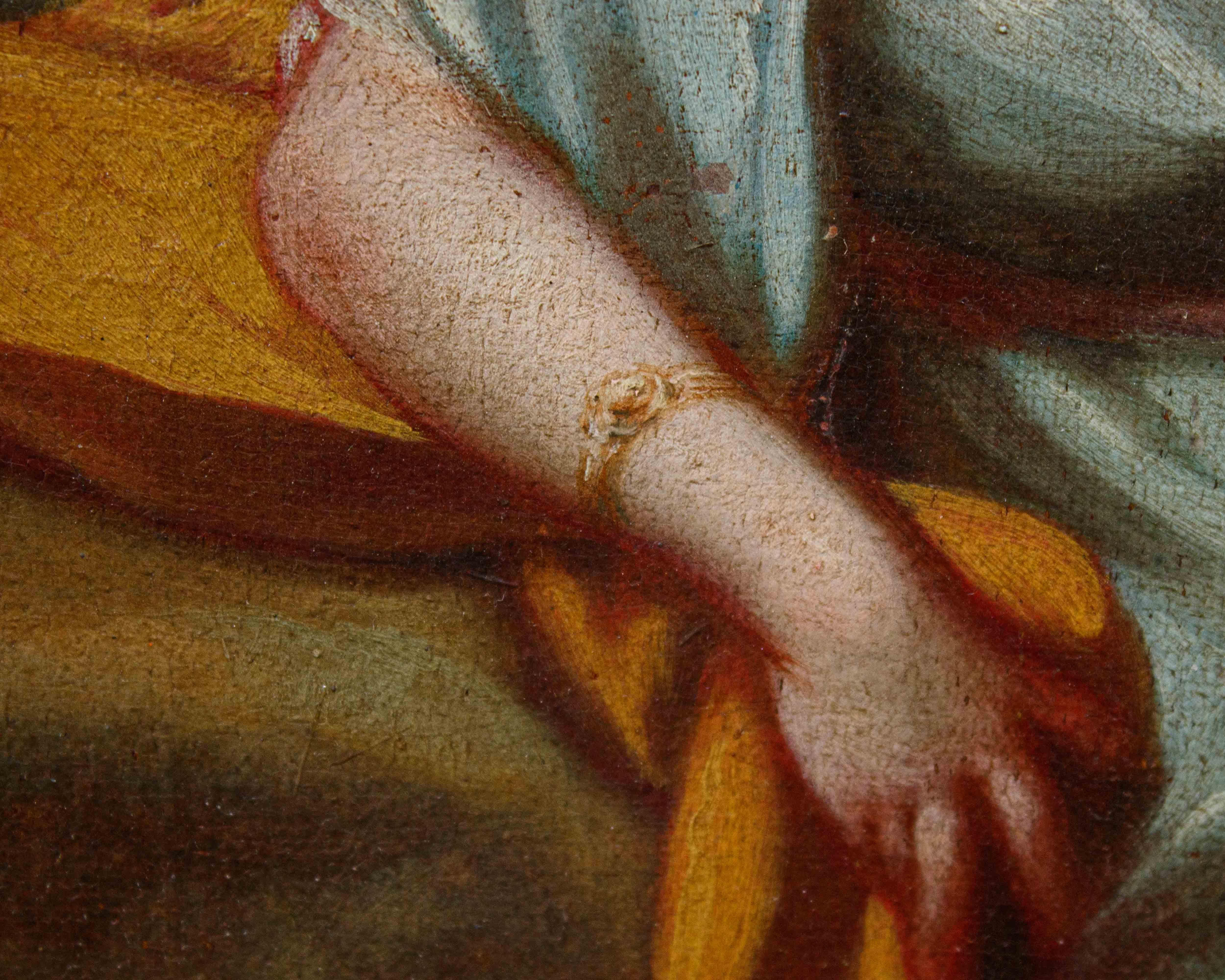 Lying, weibliche Figur, Gemälde von Giovanni Domenico Molinari, 18. Jahrhundert im Angebot 3