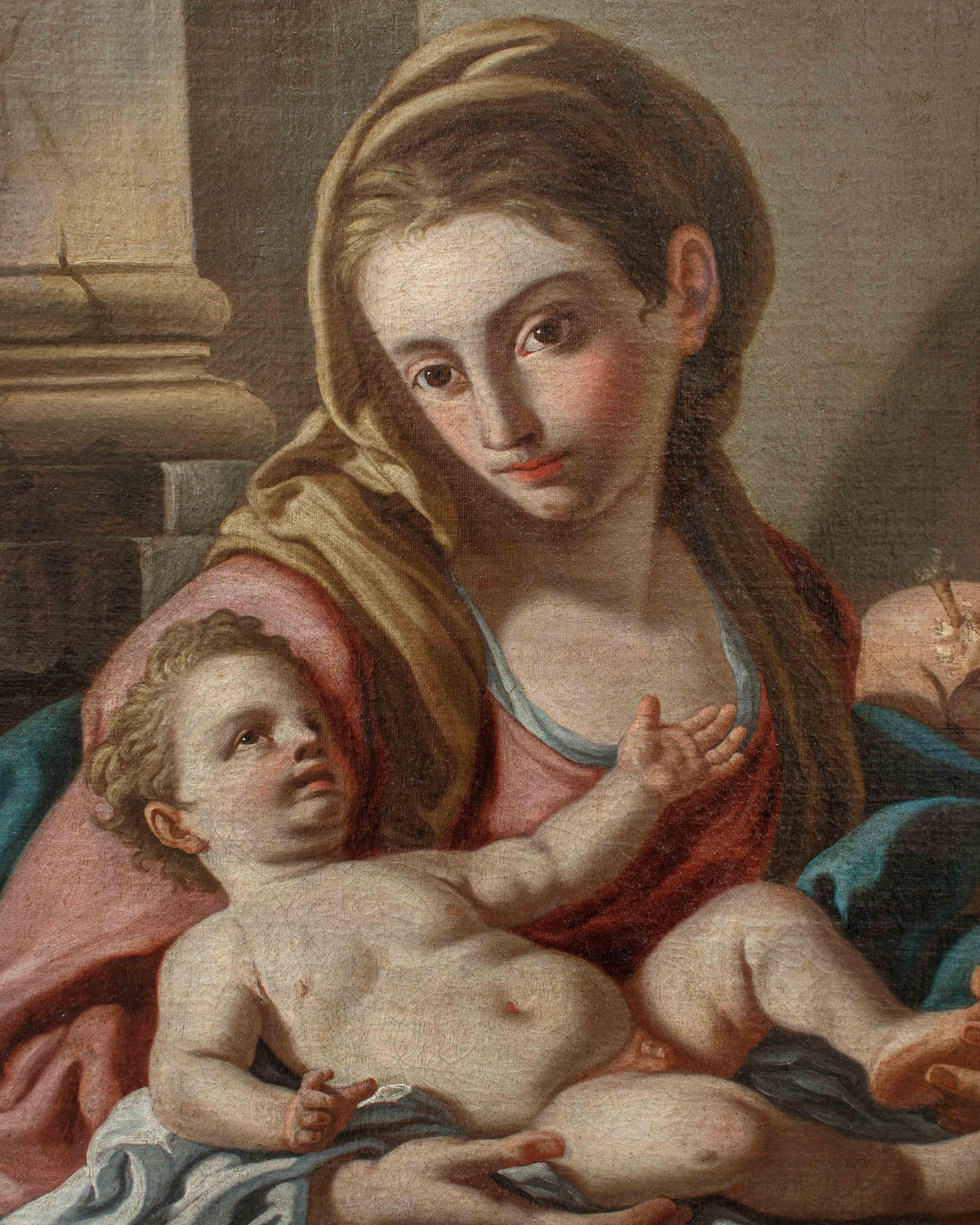 18th Century Madonna and Child Oil on Canvas by Pietro Bardellino For ...