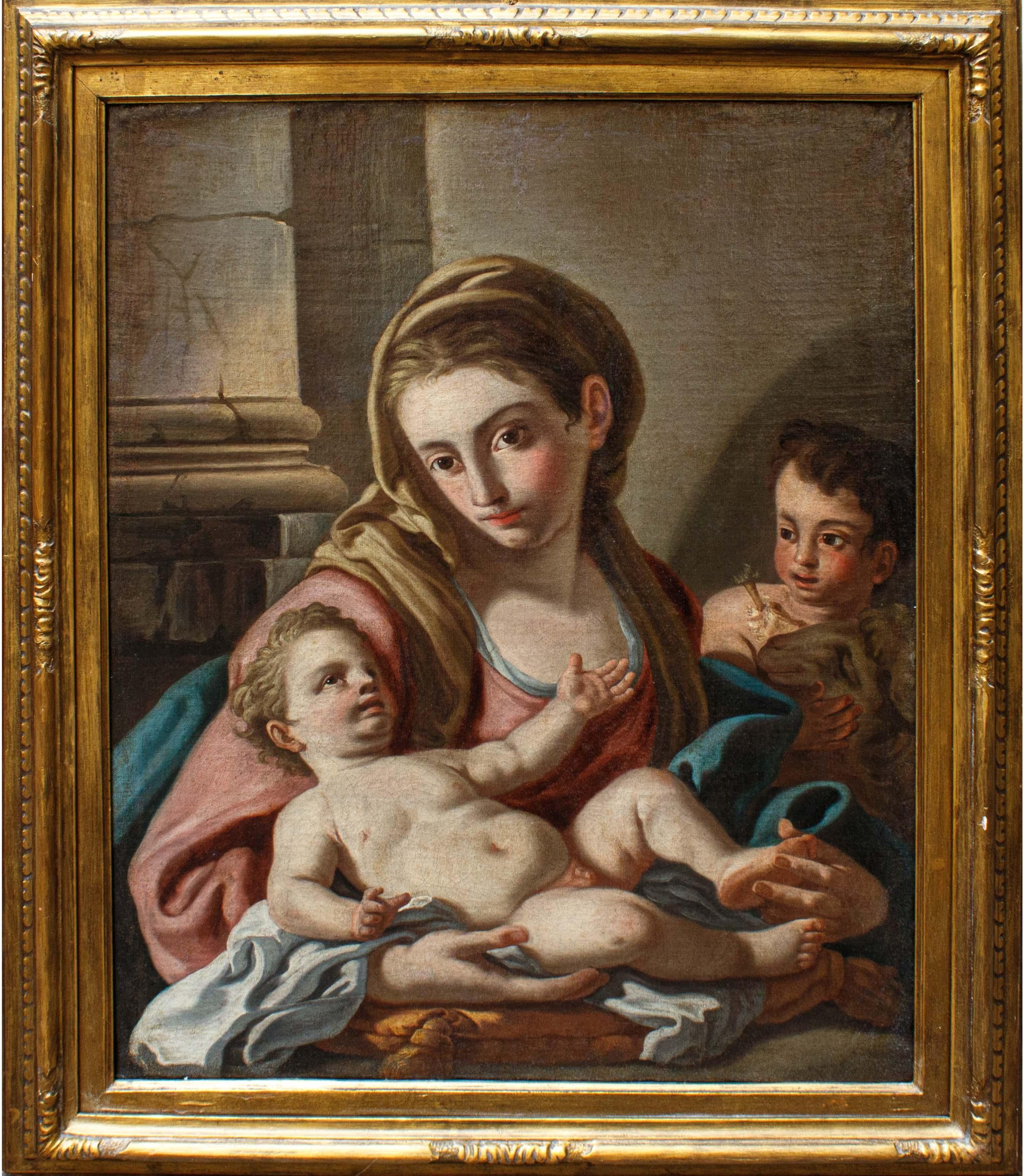 18th Century Madonna and Child Oil on Canvas by Pietro Bardellino For ...