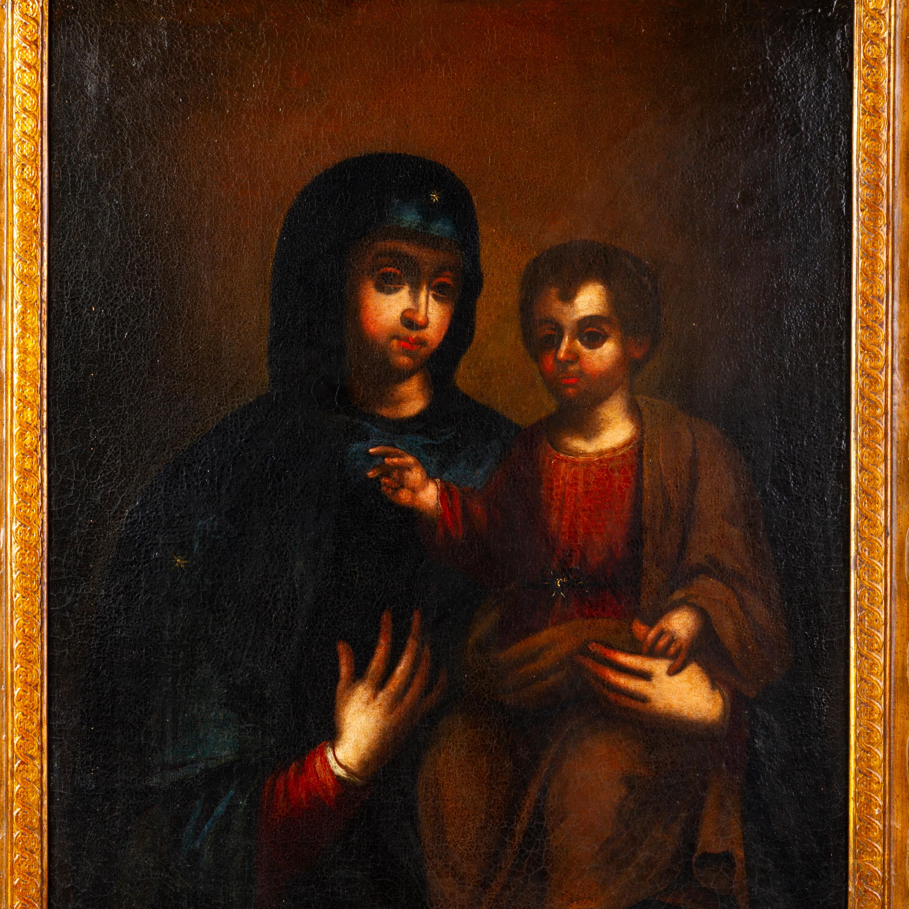 18th Century Madonna and Child Old Master in Tabernacle Frame For Sale ...