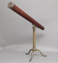 18th Century mahogany and brass telescope by Nairne & Blunt of London
