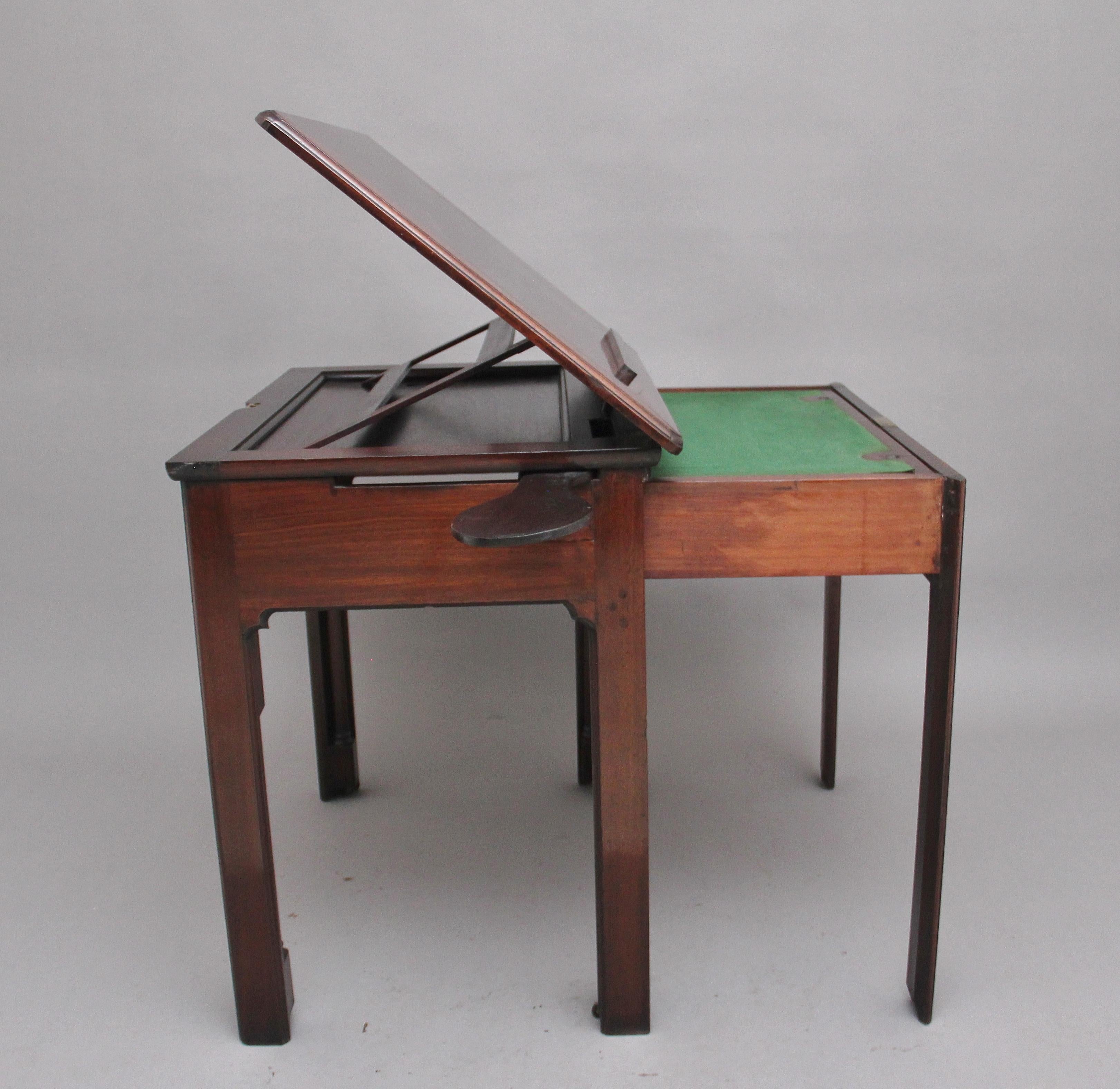 18th Century, Mahogany Architect's Desk 4