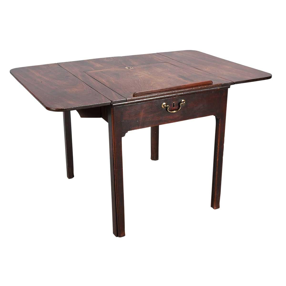 Architekten-/Pembroke-Tisch aus Mahagoni des 18. Jahrhunderts im Angebot 2