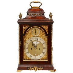 18th Century Mahogany Bell Top Bracket Clock by Spencer and Perkins