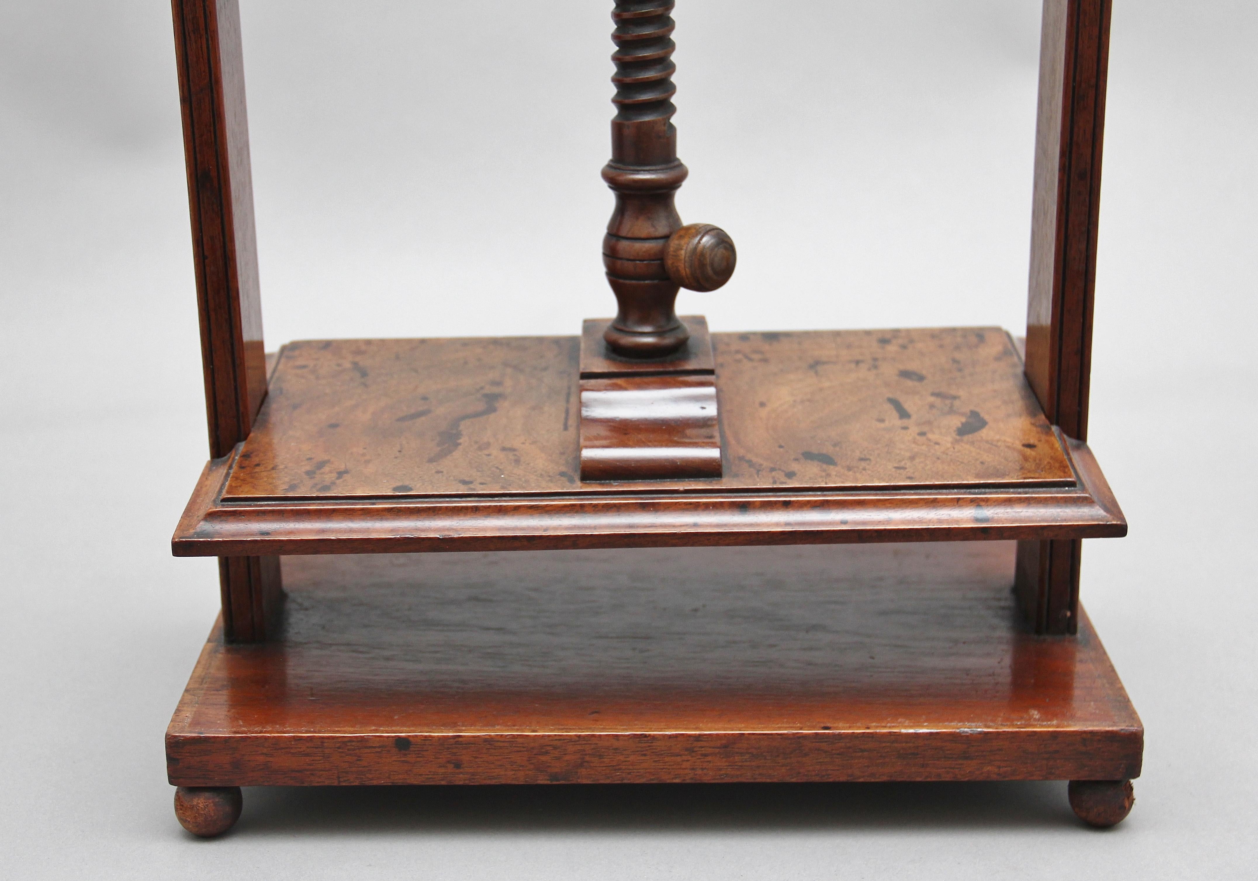 18th Century Mahogany Book Press 2