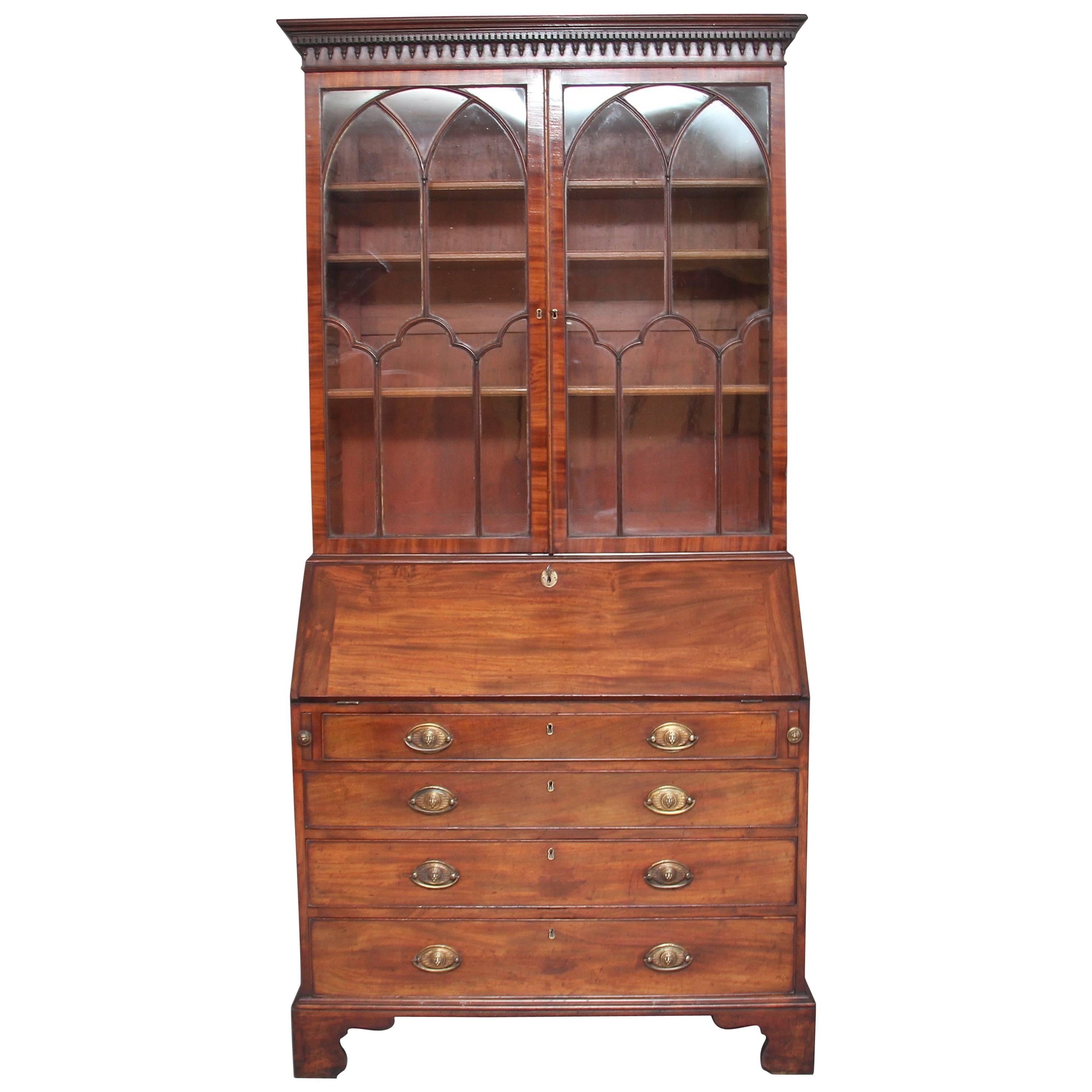 18th Century Mahogany Bureau Bookcase