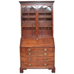Antique 18th Century Mahogany Bureau Bookcase