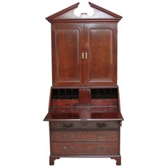Antique 18th Century Mahogany Bureau Bookcase