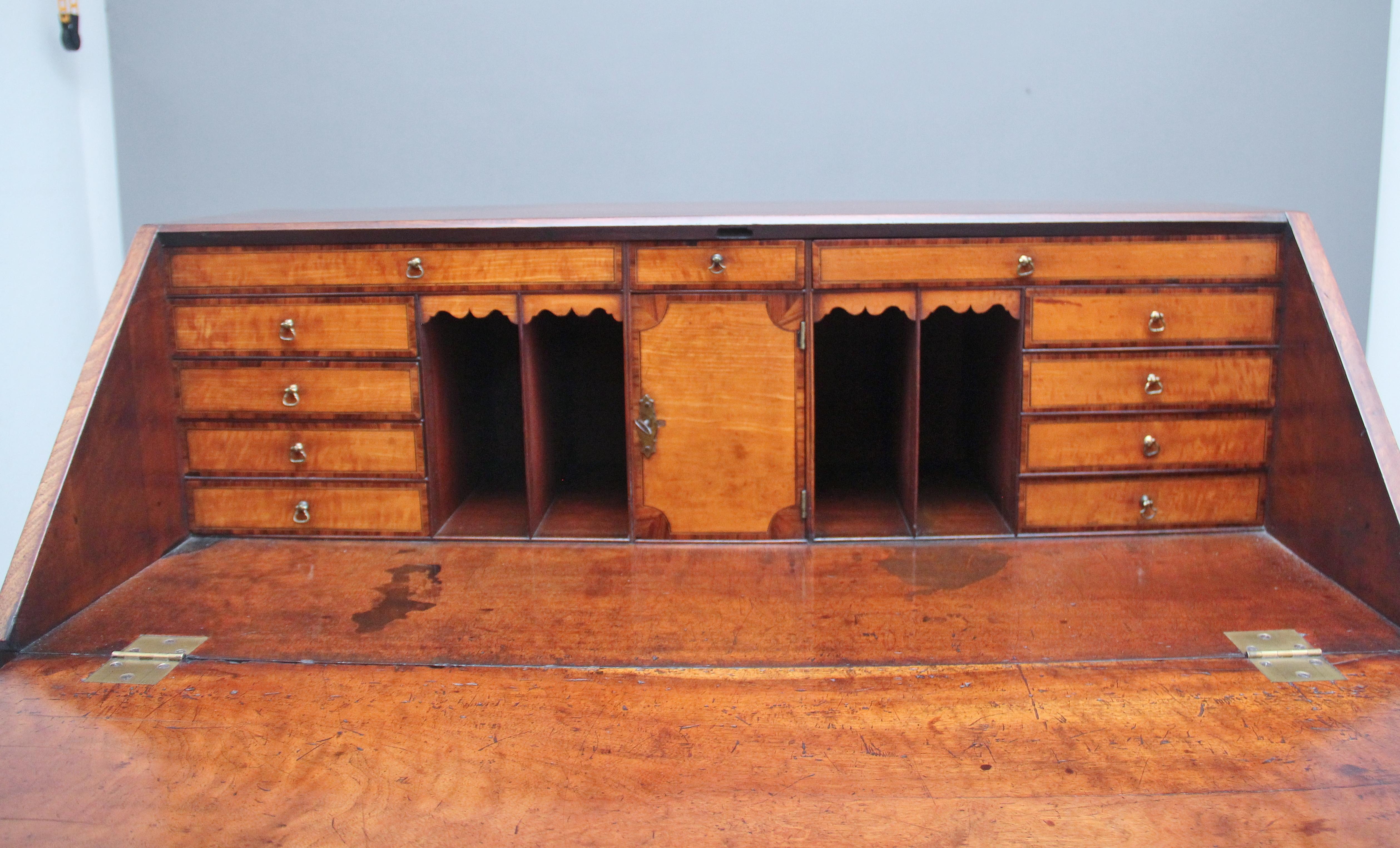 18th Century Mahogany Bureau For Sale 4