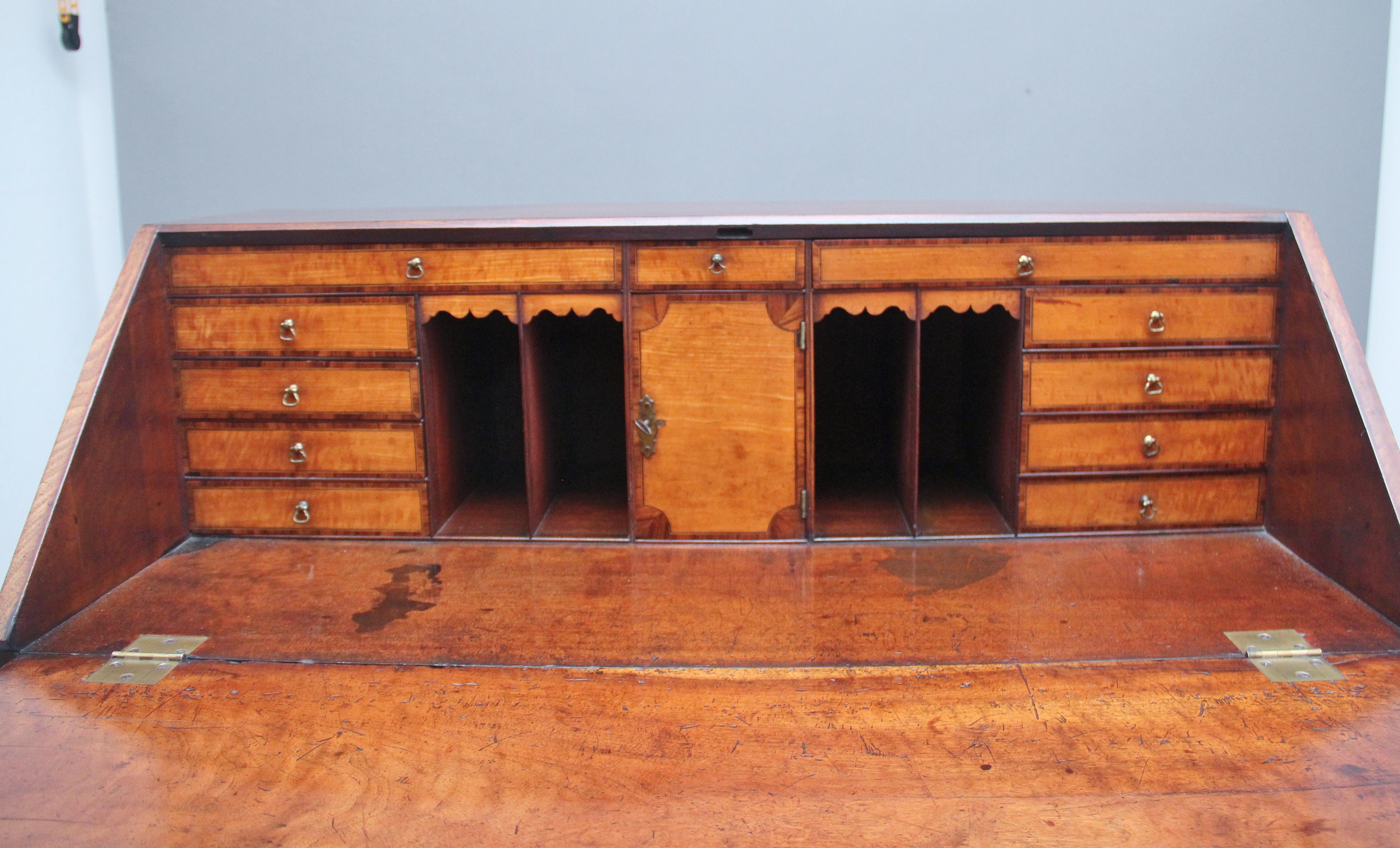 18th Century Mahogany Bureau For Sale 11