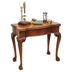 18th Century Mahogany Cabriole Leg Games Table