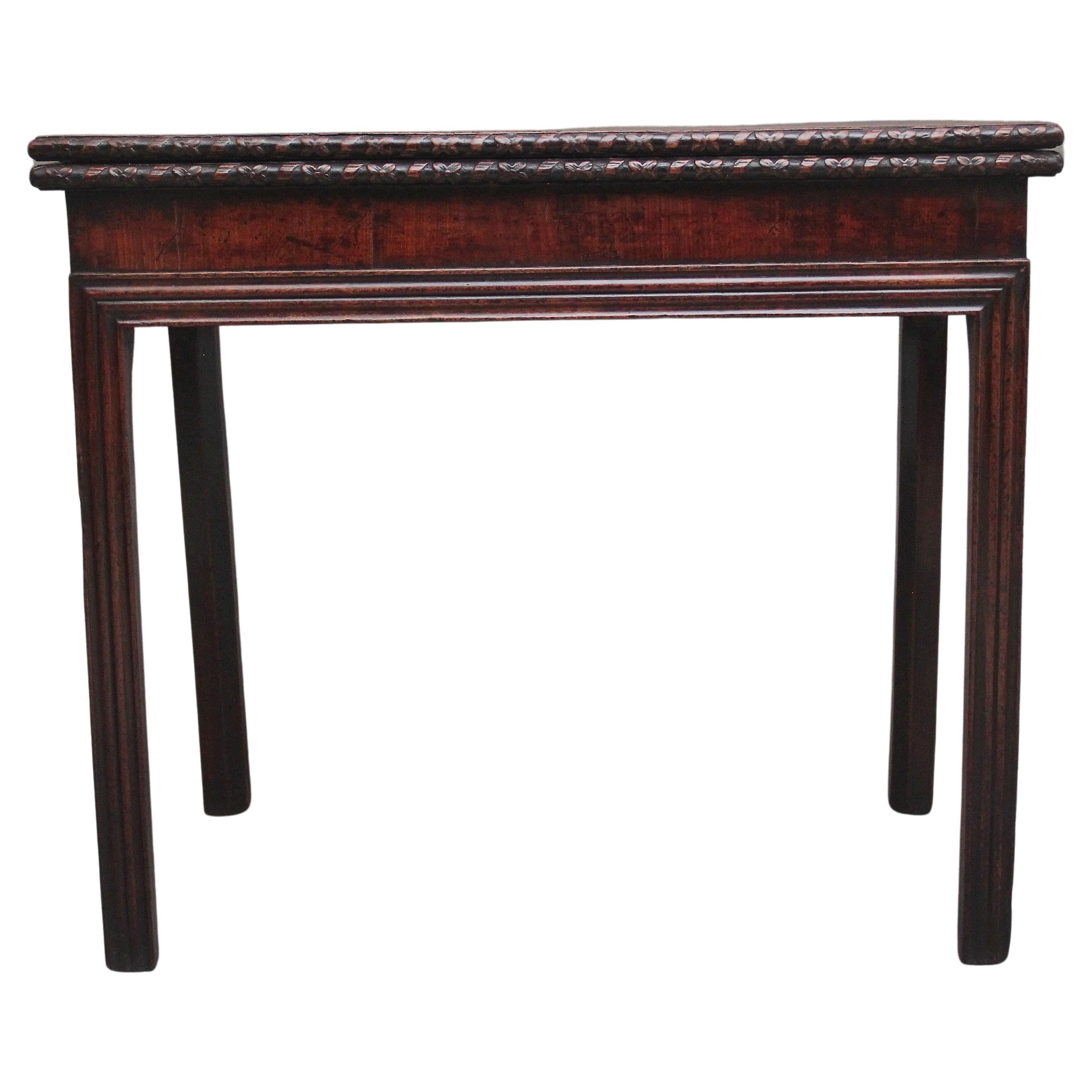 18th Century mahogany card table For Sale
