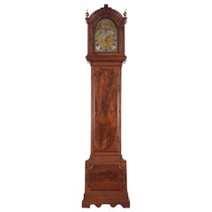 18th Century Mahogany-Cased Grandfather Clock London Maker Thomas Grignion