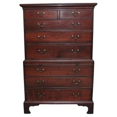 Used 18th Century Mahogany Chest on Chest