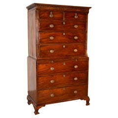 Used 18th Century Mahogany Chest on Chest
