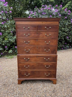 18th Century Mahogany Chest On Chest (Tallboy)