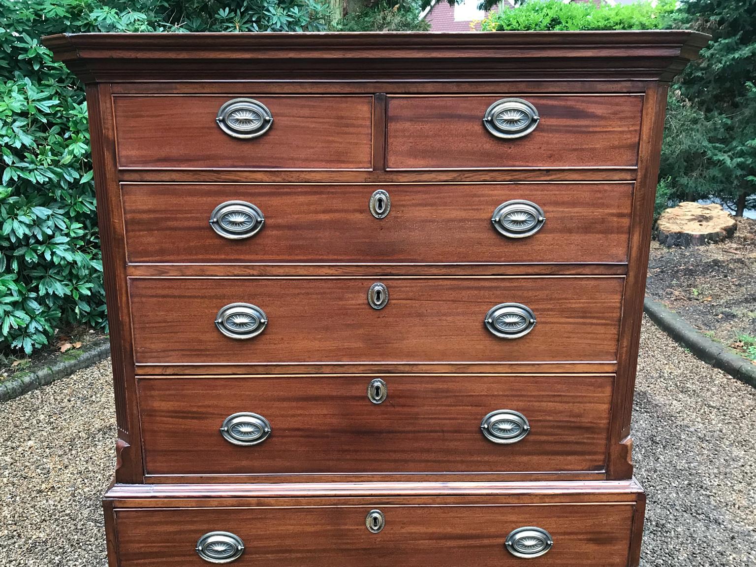 Hand-Crafted 18th Century Mahogany Chest on Chest 'Tallboy'