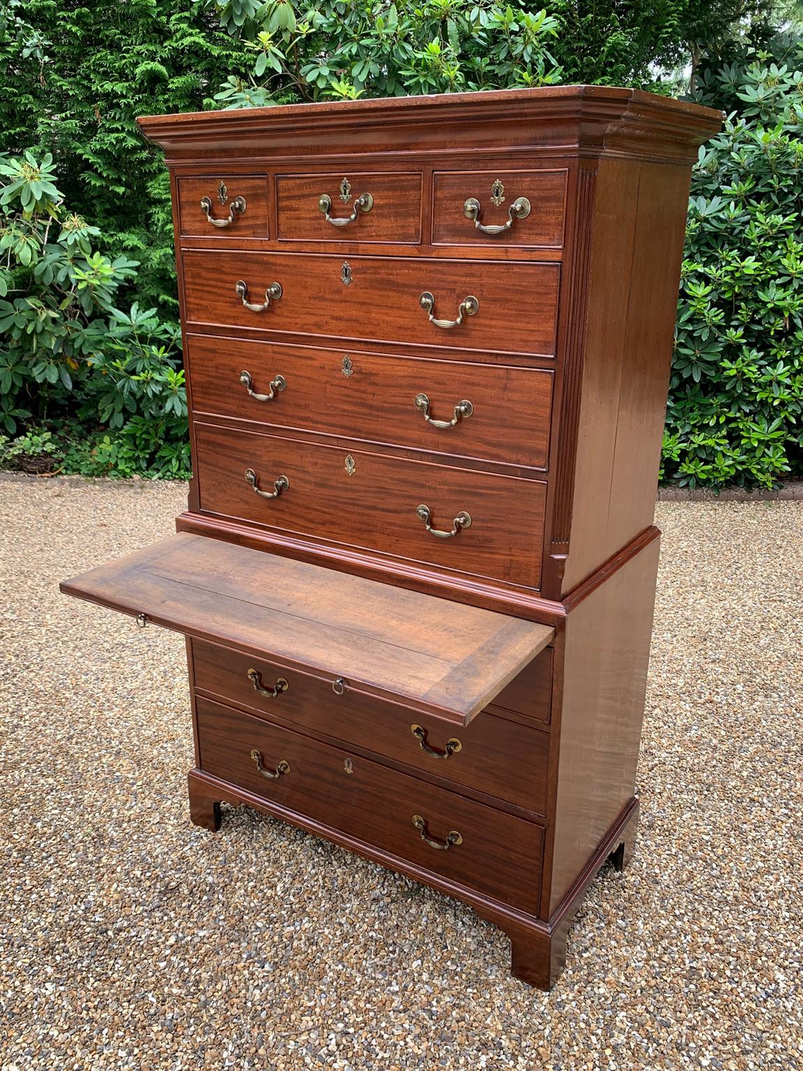 Hand-Crafted 18th Century Mahogany Chest on Chest / Tallboy
