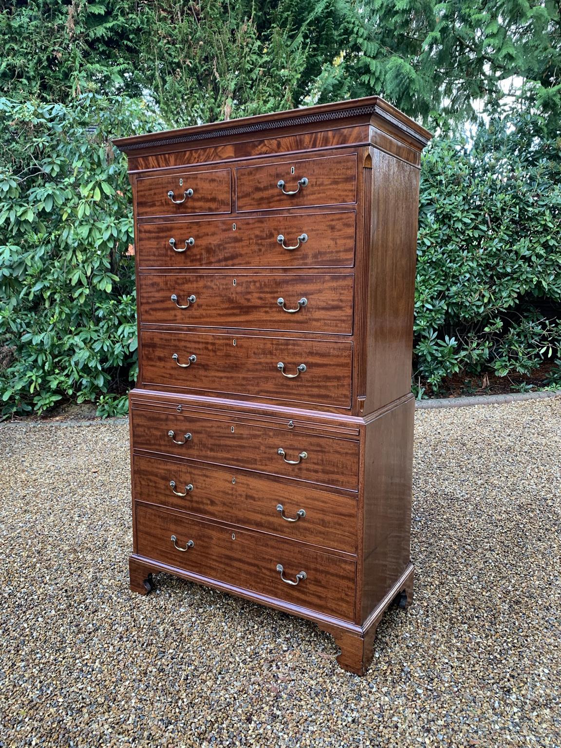 Hand-Crafted 18th Century, Mahogany Chest on Chest / Tallboy