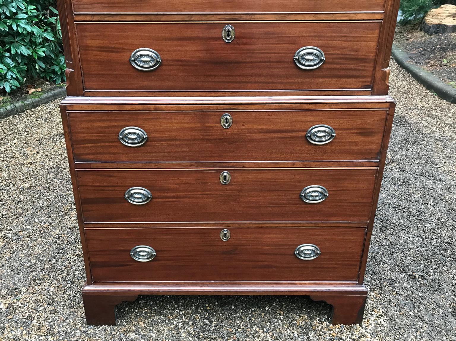 18th Century Mahogany Chest on Chest 'Tallboy' In Excellent Condition In Richmond, London, Surrey