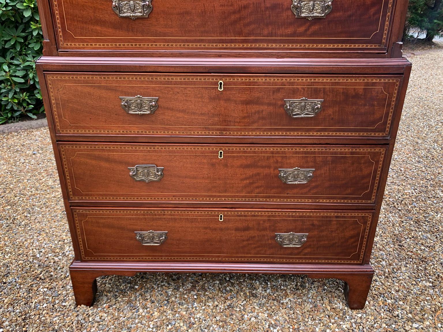 18th Century and Earlier 18th Century Mahogany Chest On Chest (Tallboy)
