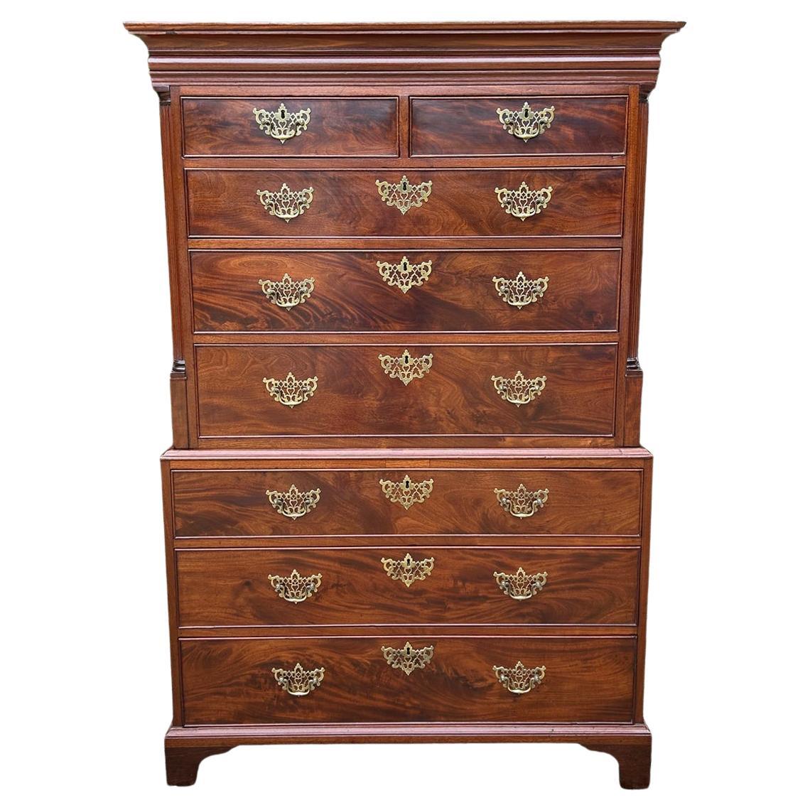 Cassapanca in mogano del XVIII secolo (Tallboy) in vendita