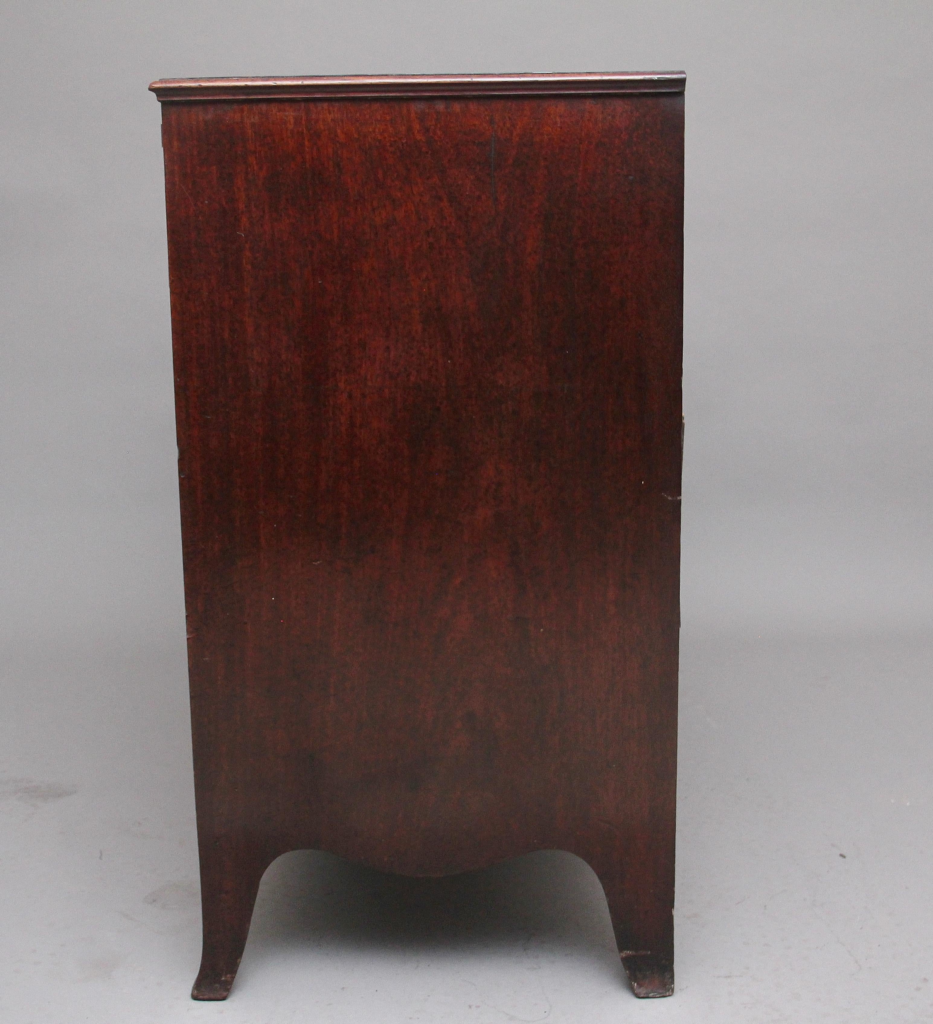 18th Century Mahogany Chest with Brushing Slide For Sale 4
