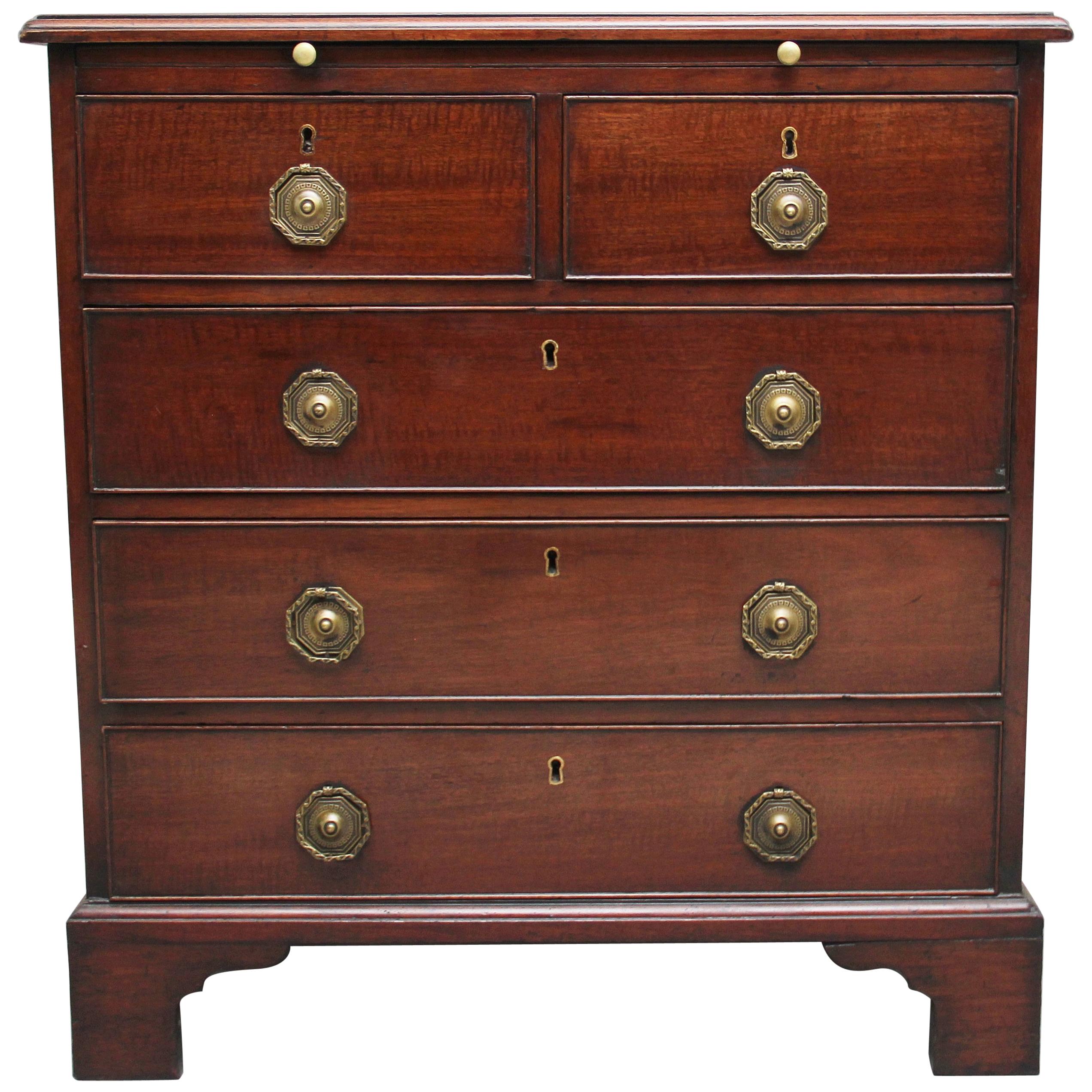 18th Century Mahogany Chest with Slide