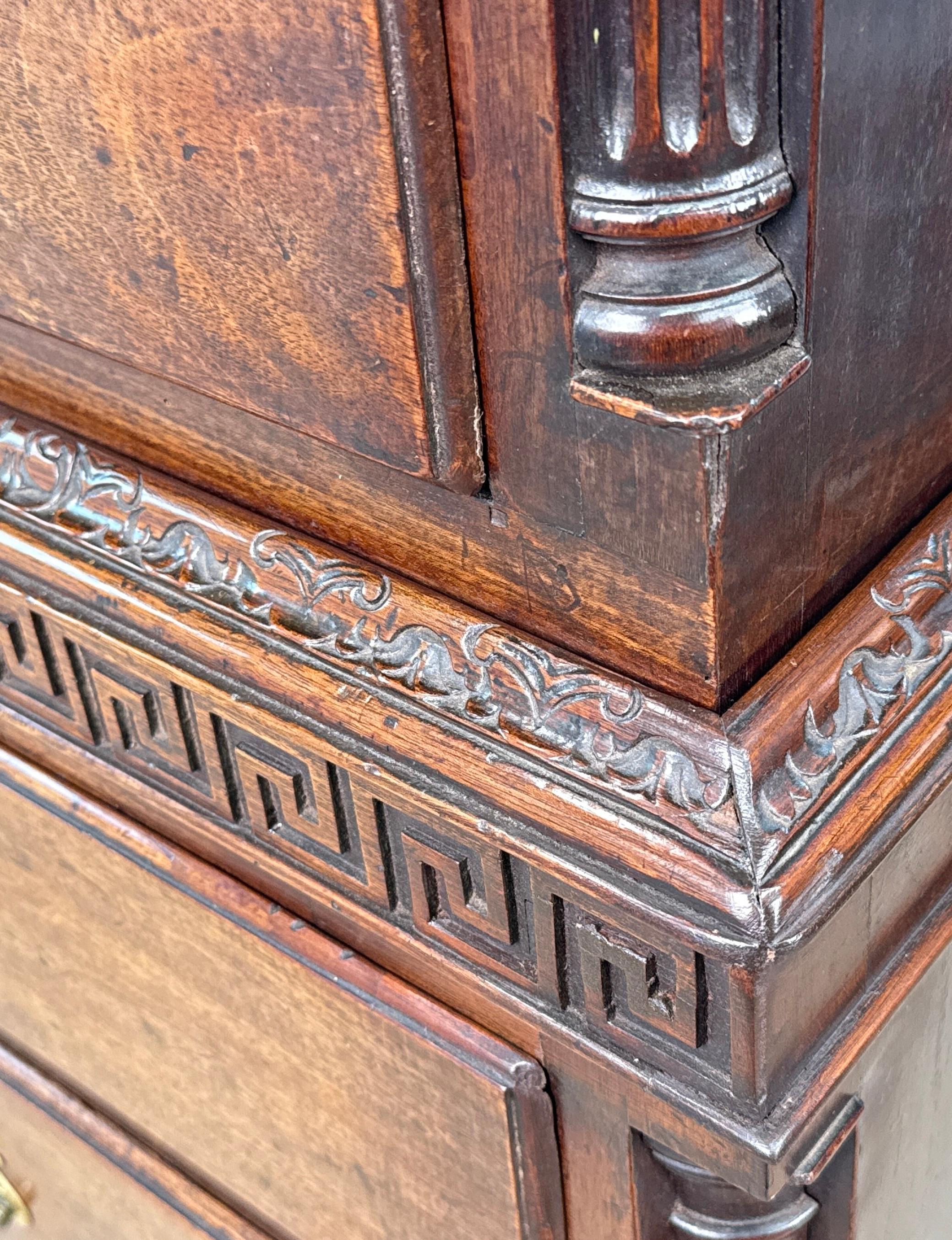 18th Century Mahogany Chippendale Chest On Chest en Bueno estado para la venta en Bedfordshire, GB