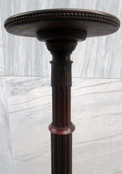 18th Century Mahogany Chippendale Column Plant Stand