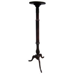 18th Century Mahogany Chippendale Column Plant Stand