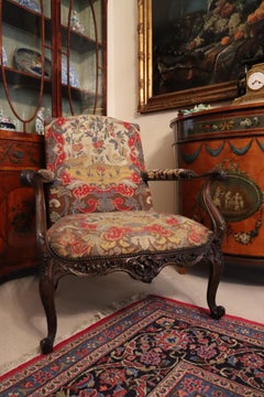 18th Century Mahogany Chippendale Library Chair