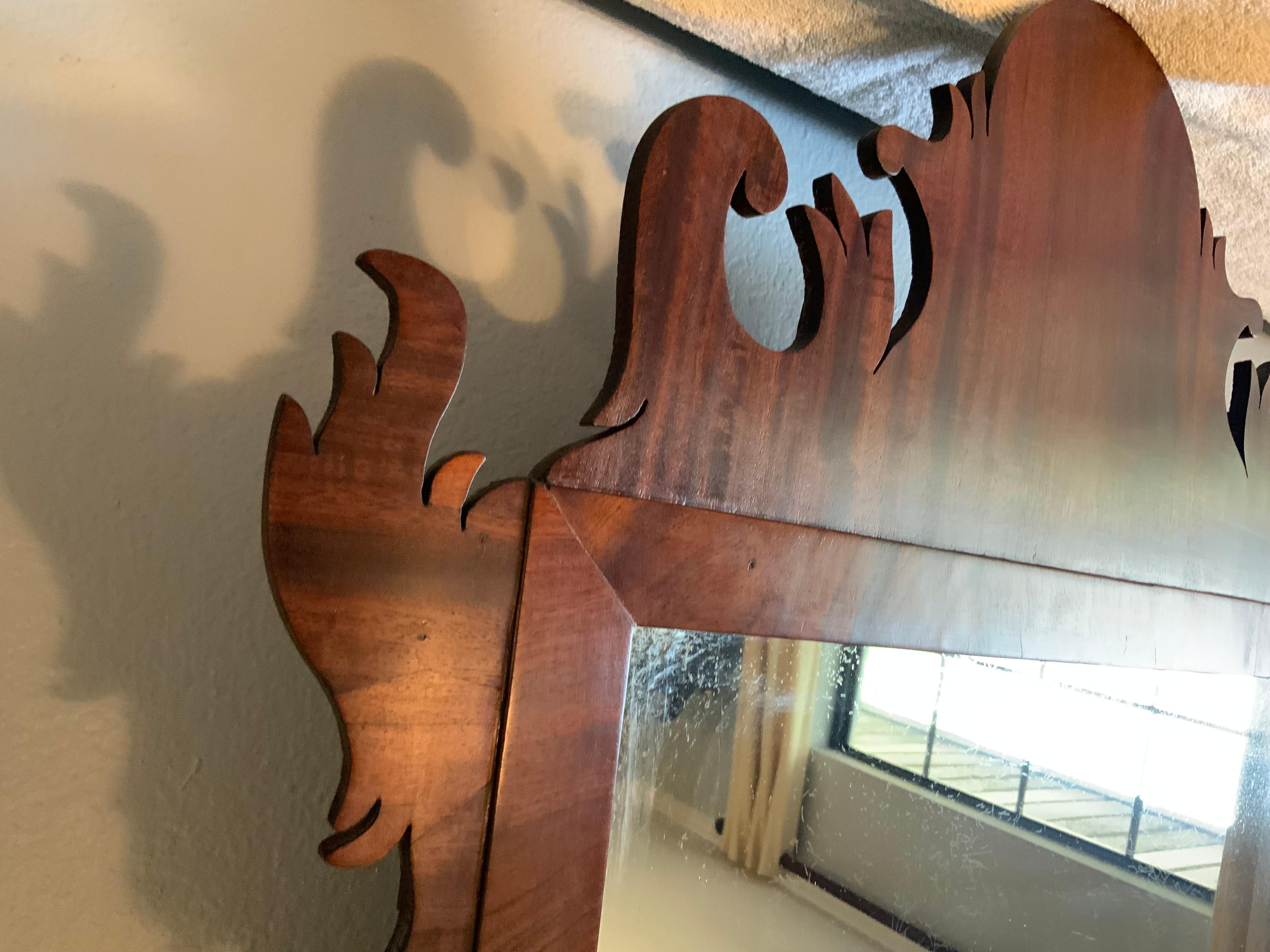 18th Century Mahogany Chippendale Mirror For Sale 2