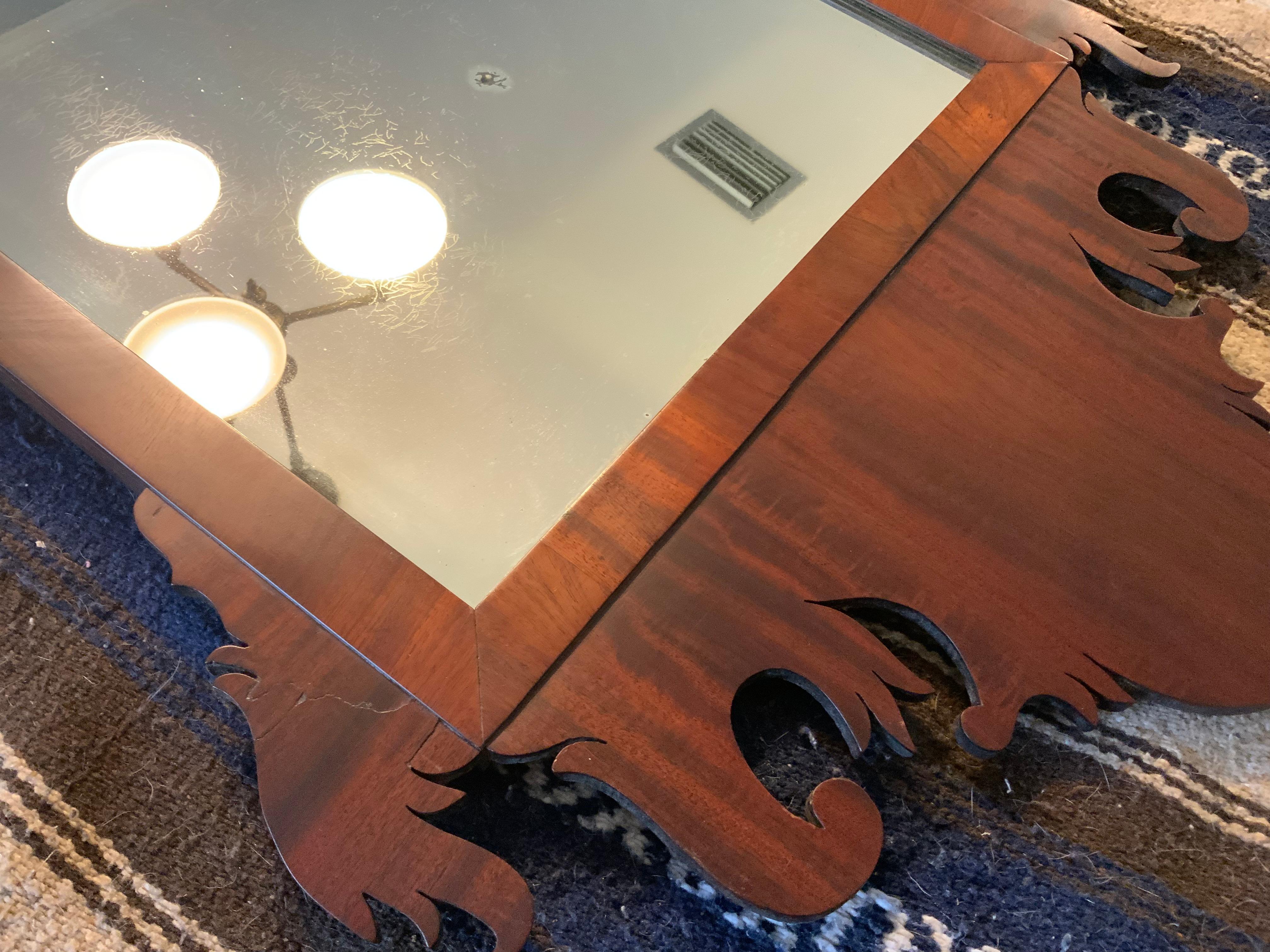 18th Century Mahogany Chippendale Mirror For Sale 4