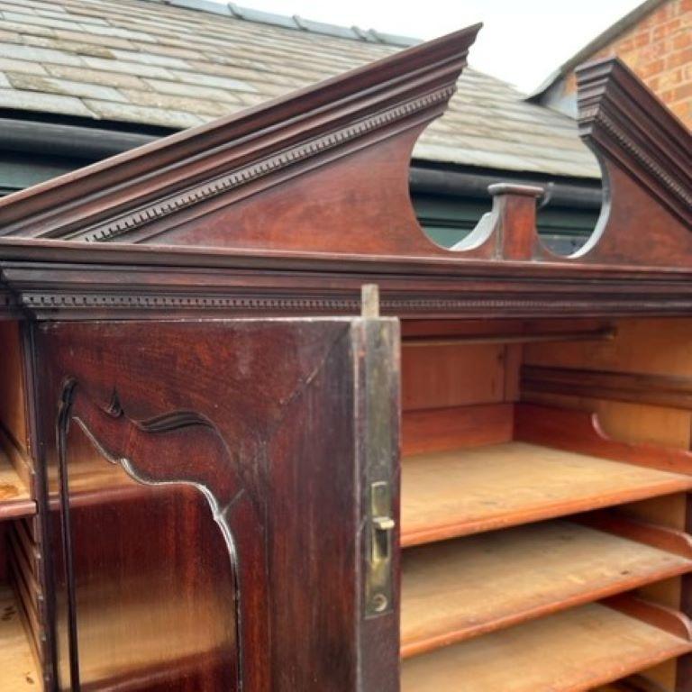 18th Century Mahogany Chippendale-Period Press Cupboard For Sale 2