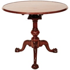 Table à thé Chippendale en acajou du XVIIIe siècle