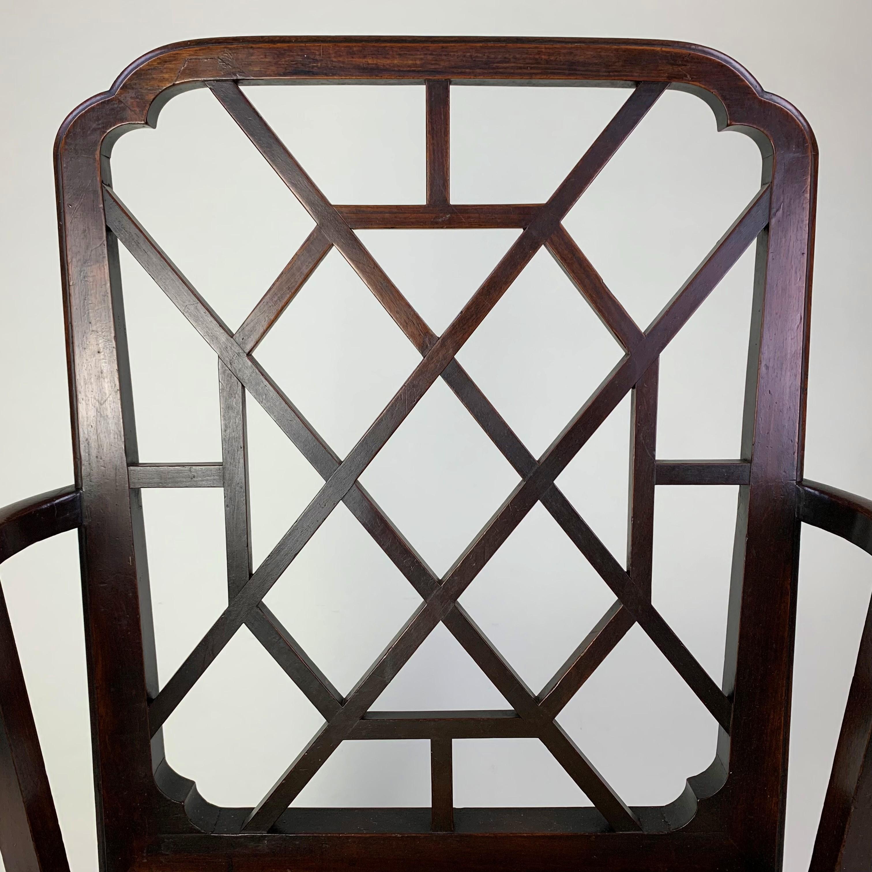 18th Century Mahogany 'Cockpen' Armchair In Good Condition In Folkestone, GB
