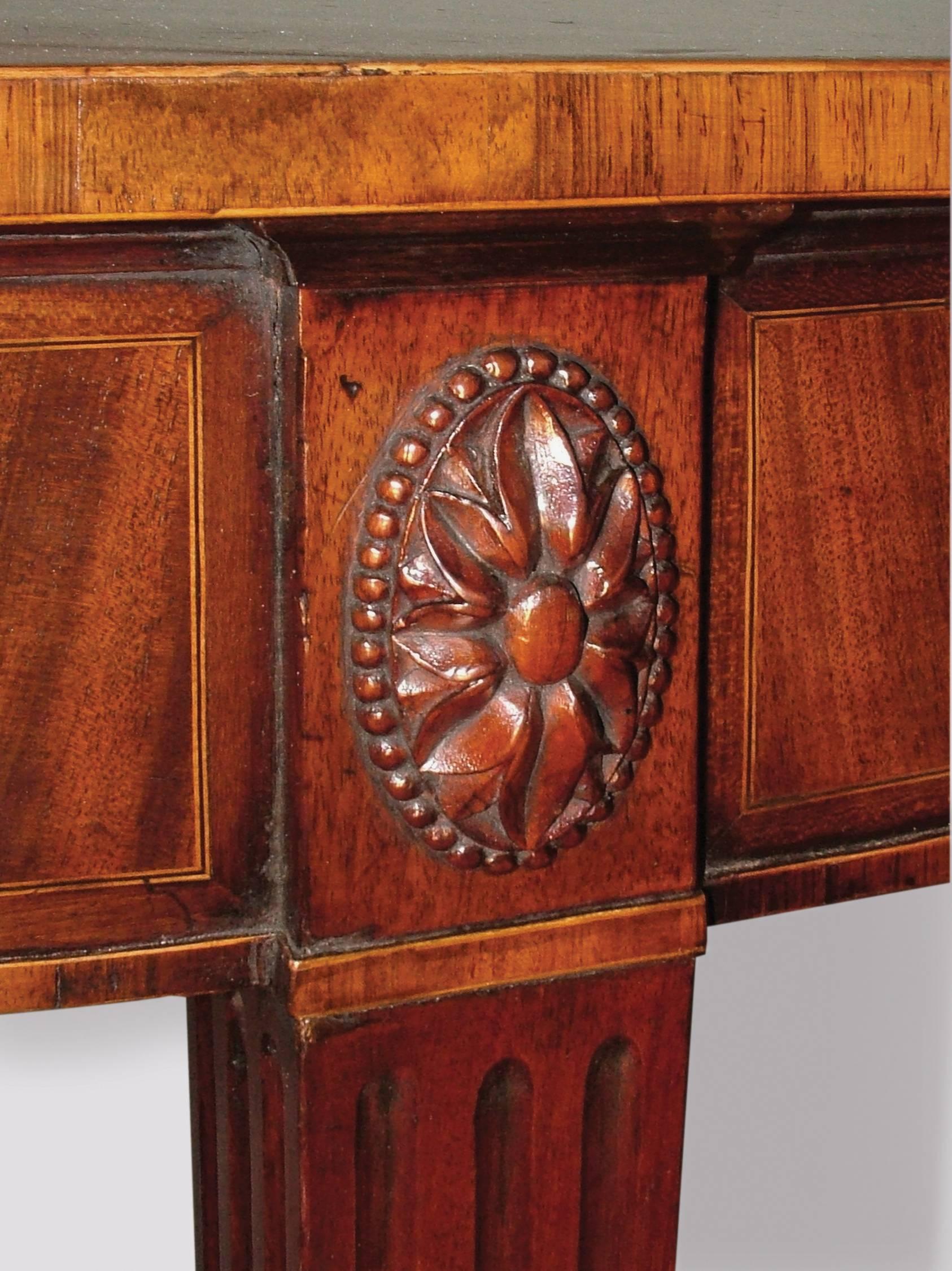 English 18th Century Mahogany Console Table For Sale